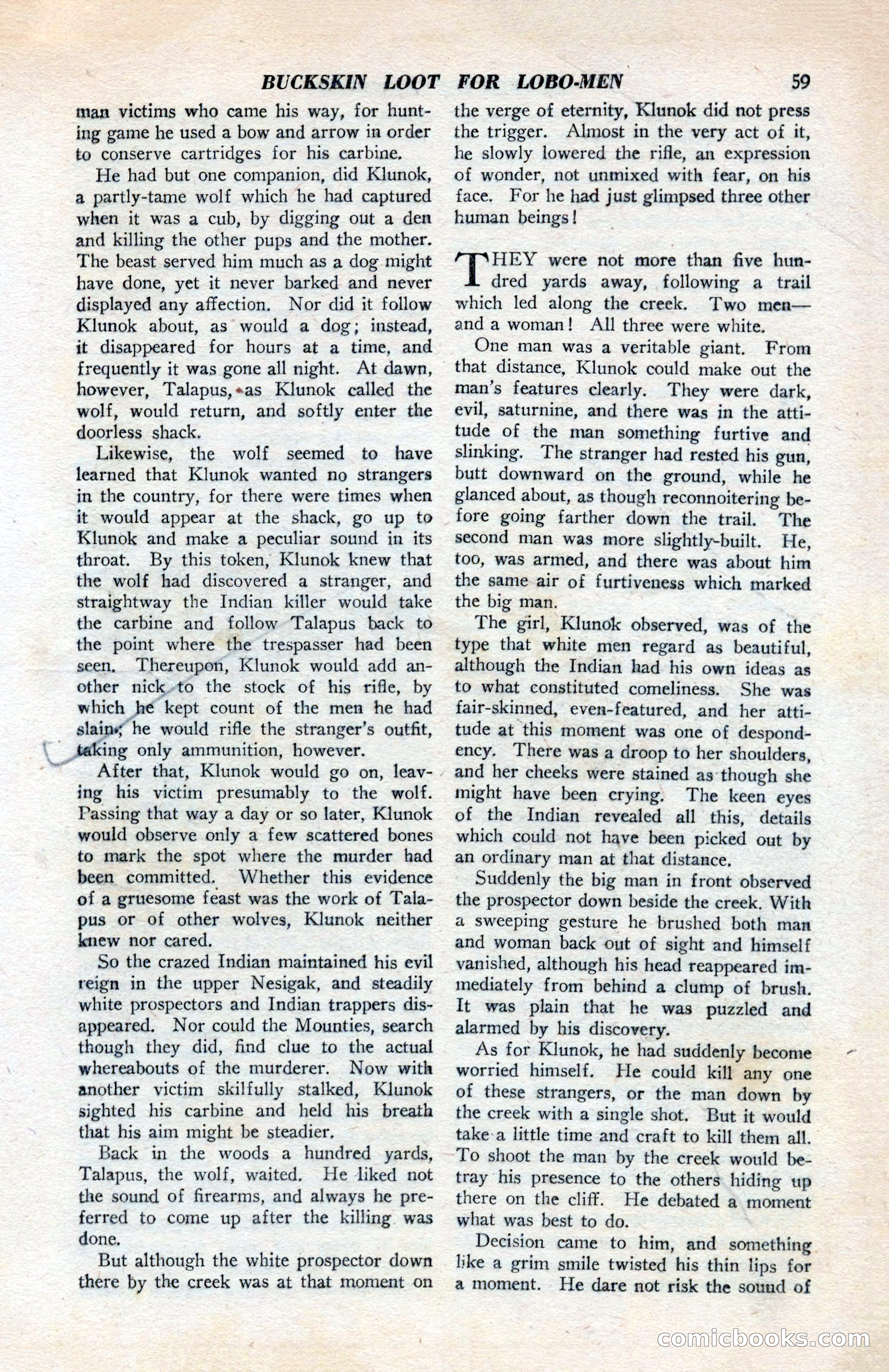 North-West Romances, April 1943 — page 61 of 132