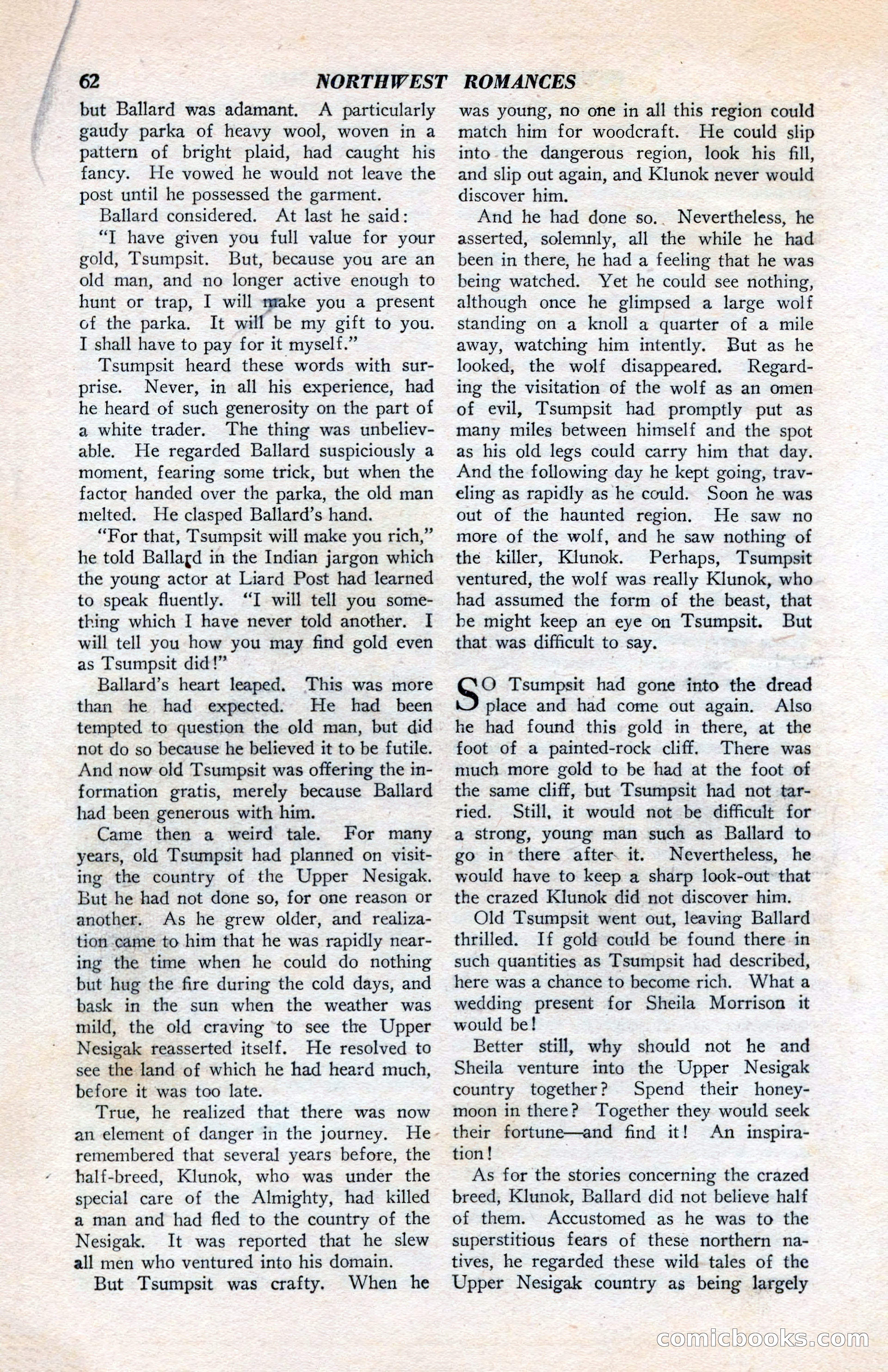 North-West Romances, April 1943 — page 64 of 132