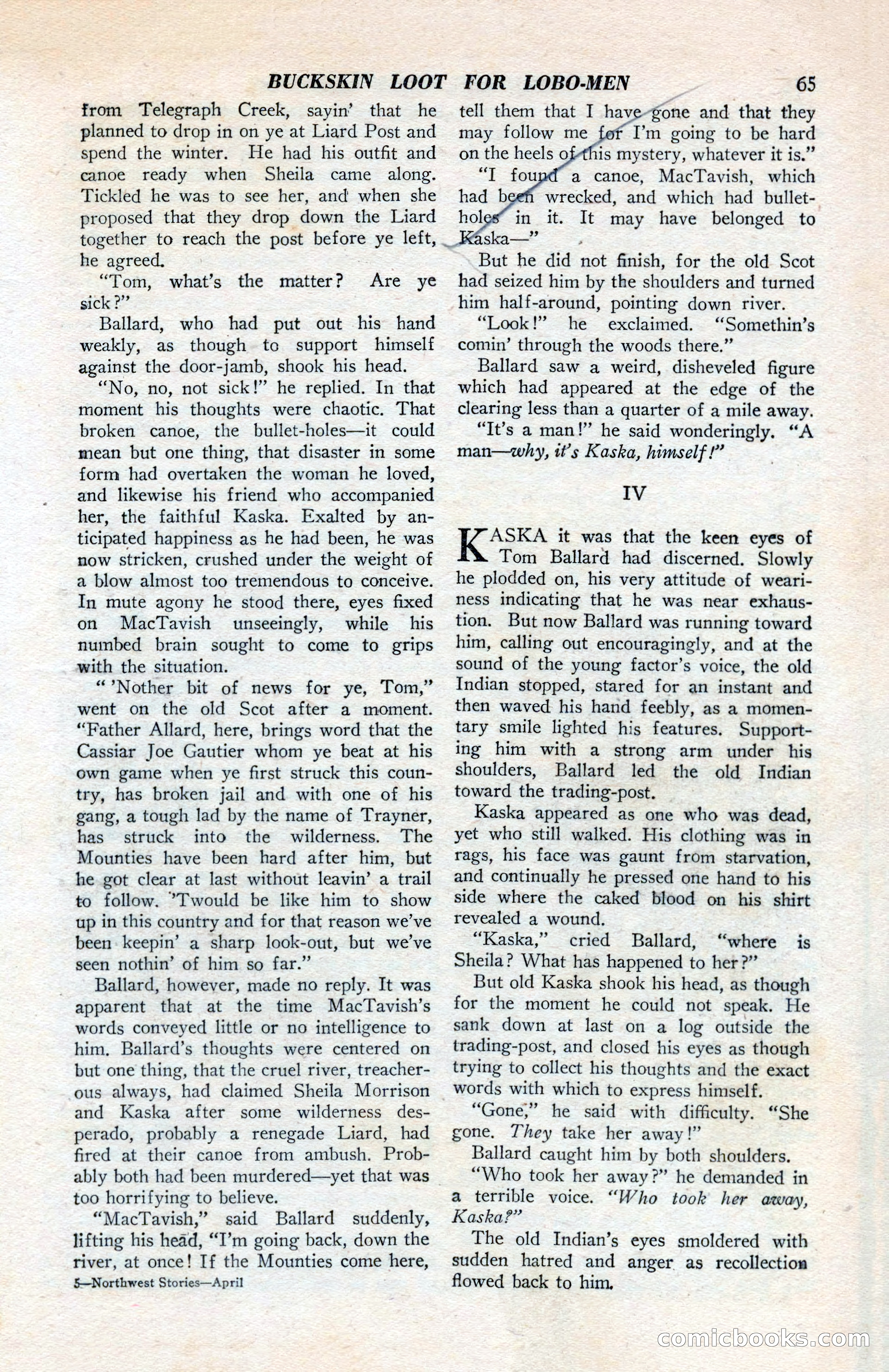 North-West Romances, April 1943 — page 67 of 132