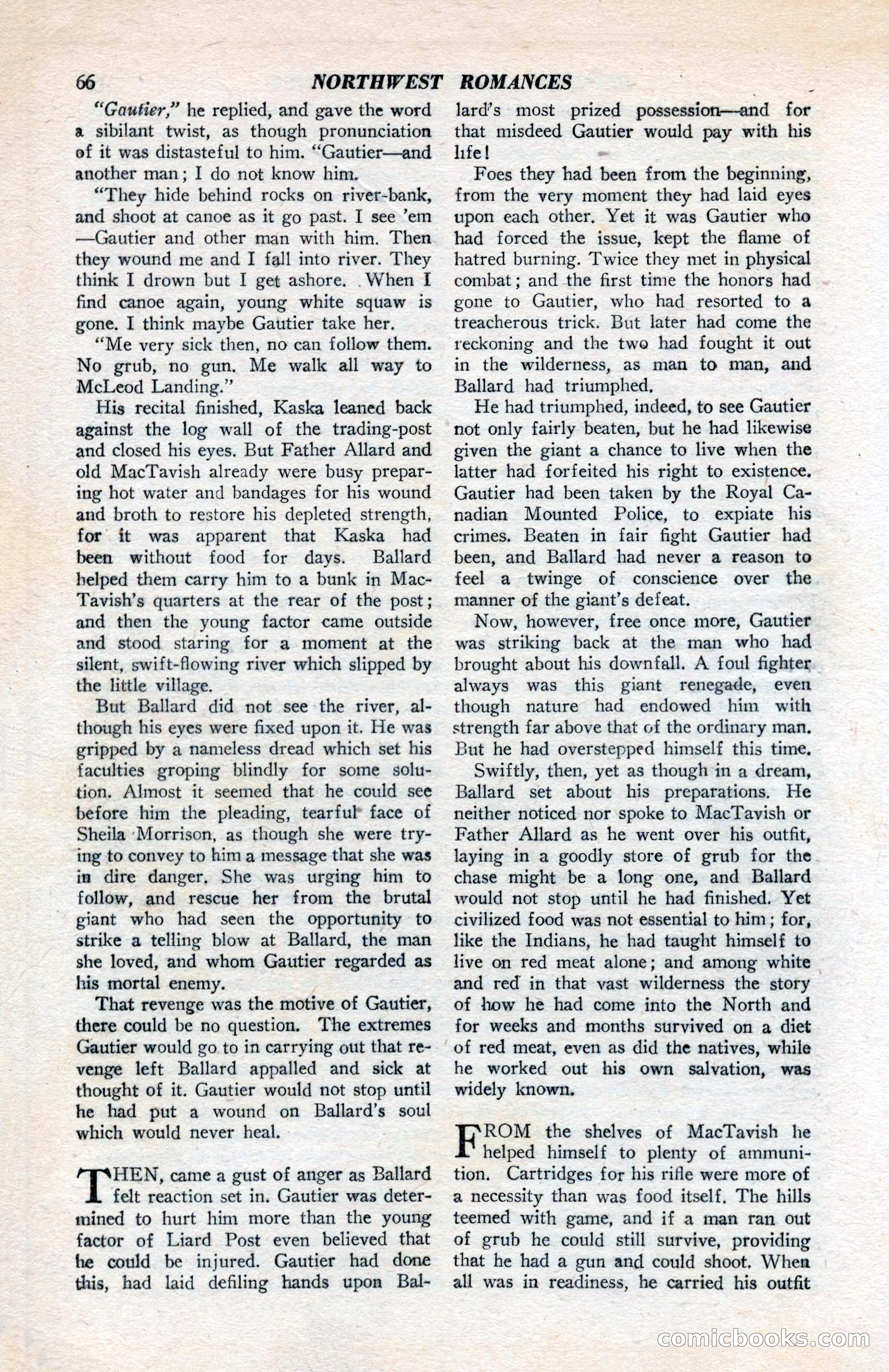 North-West Romances, April 1943 — page 68 of 132