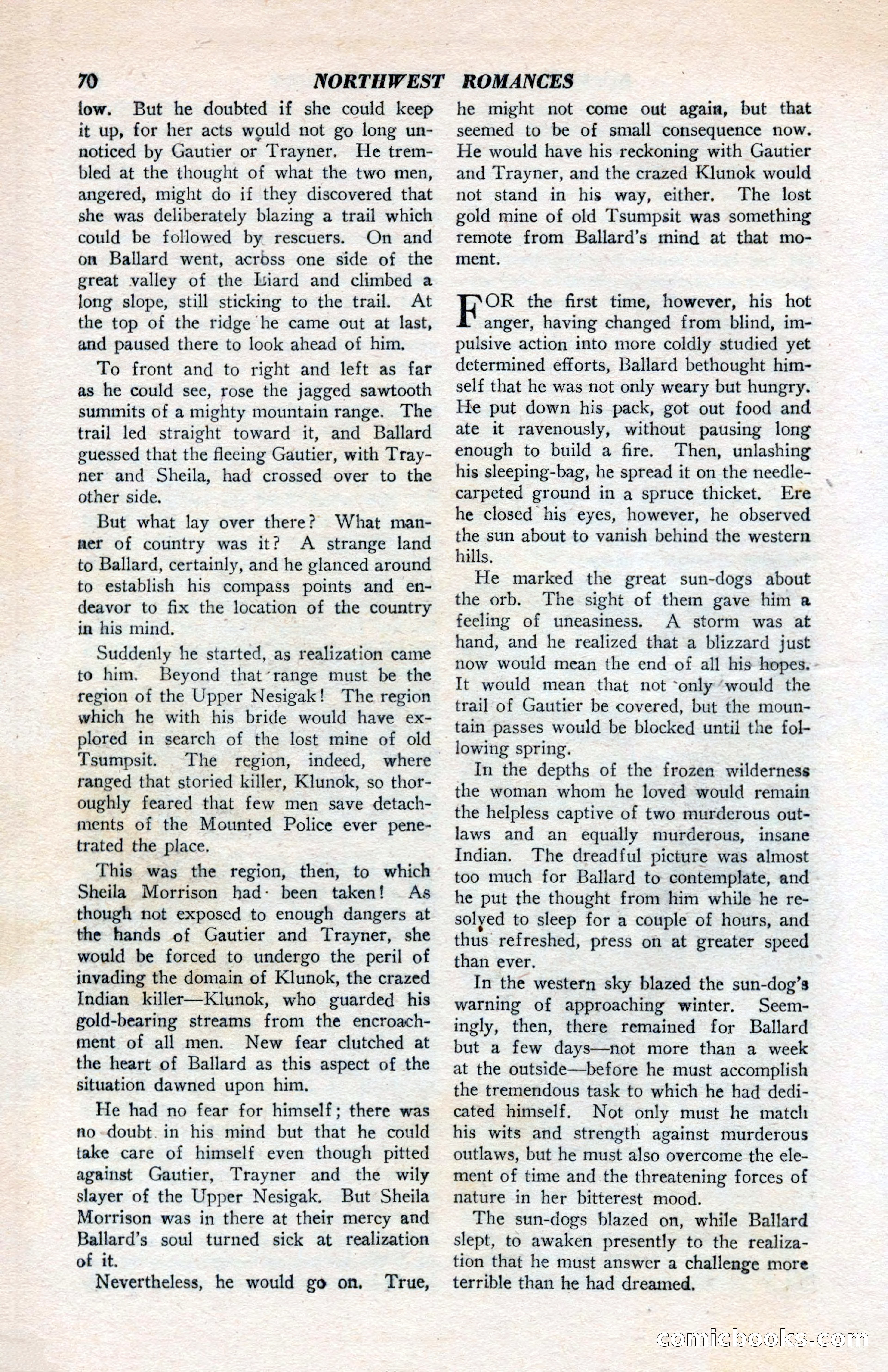 North-West Romances, April 1943 — page 72 of 132