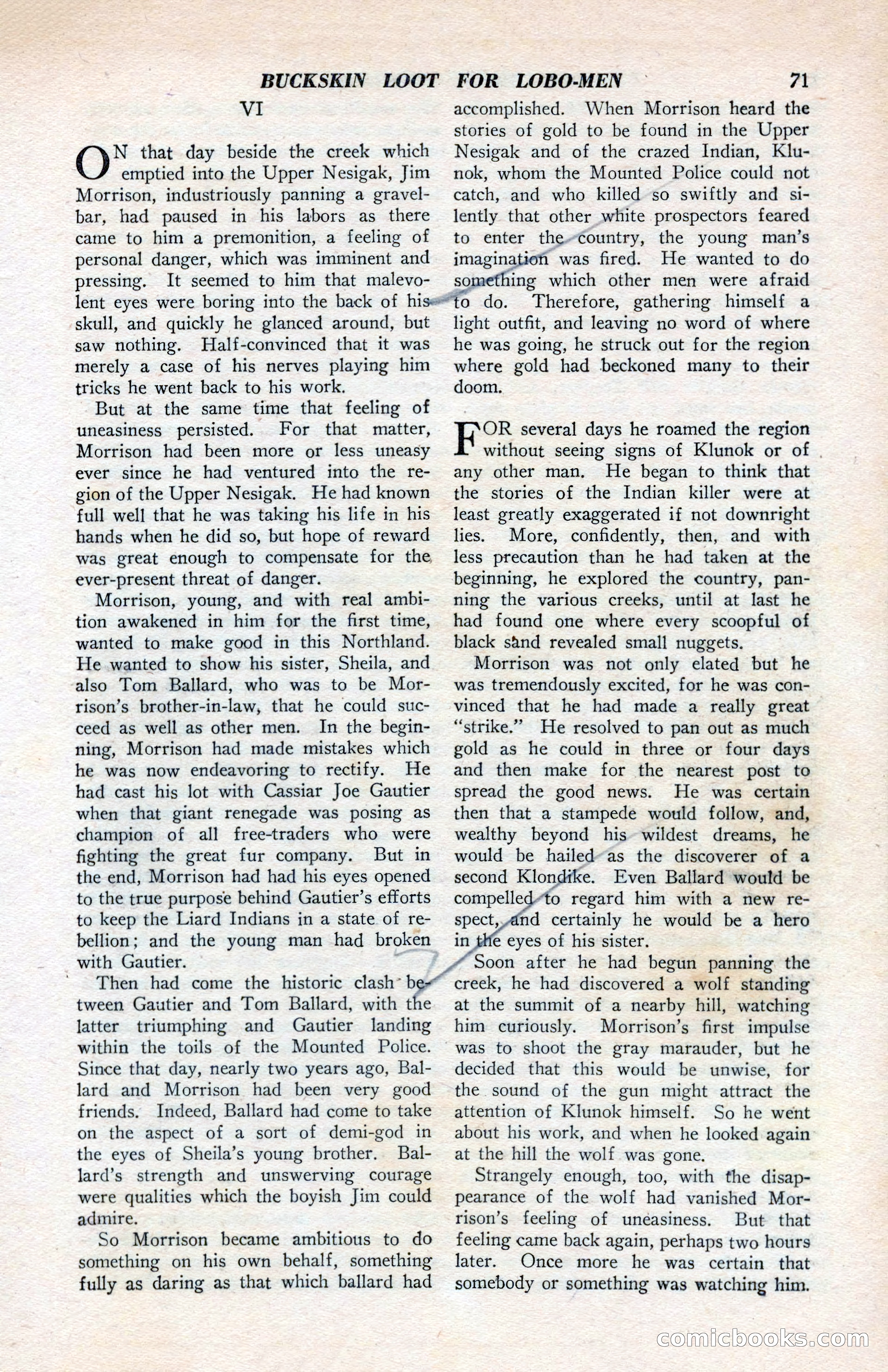 North-West Romances, April 1943 — page 73 of 132