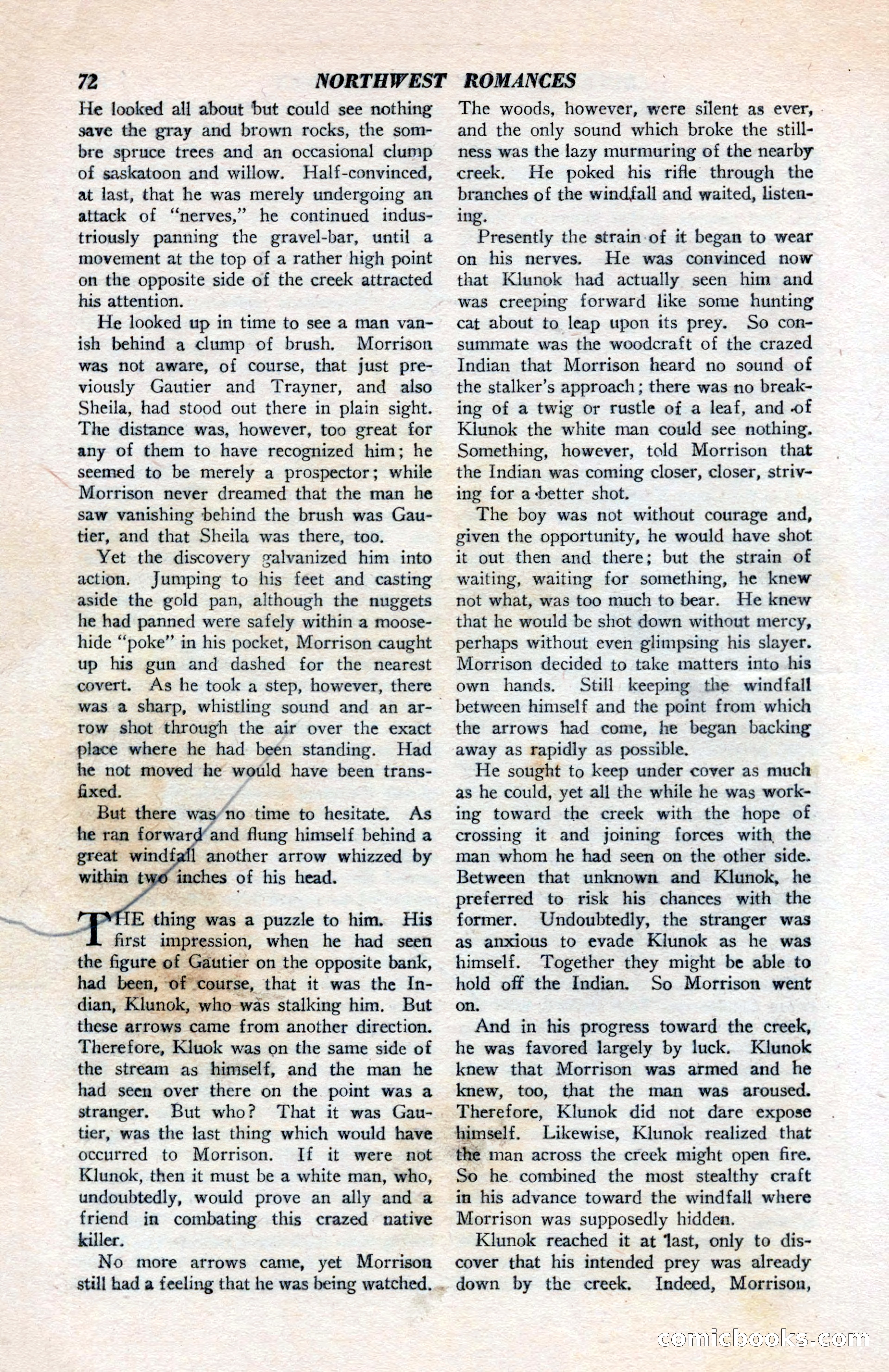 North-West Romances, April 1943 — page 74 of 132