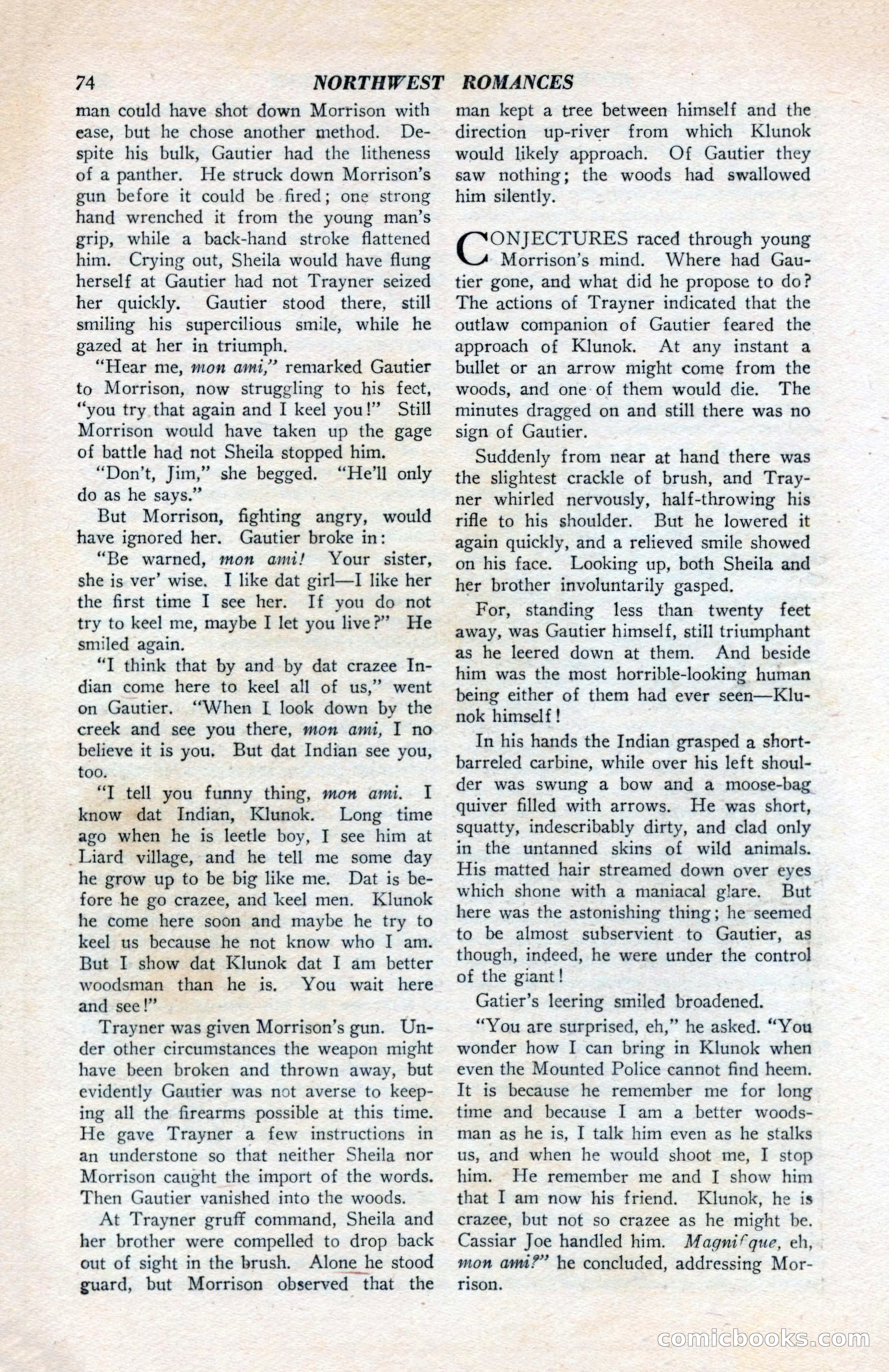 North-West Romances, April 1943 — page 76 of 132