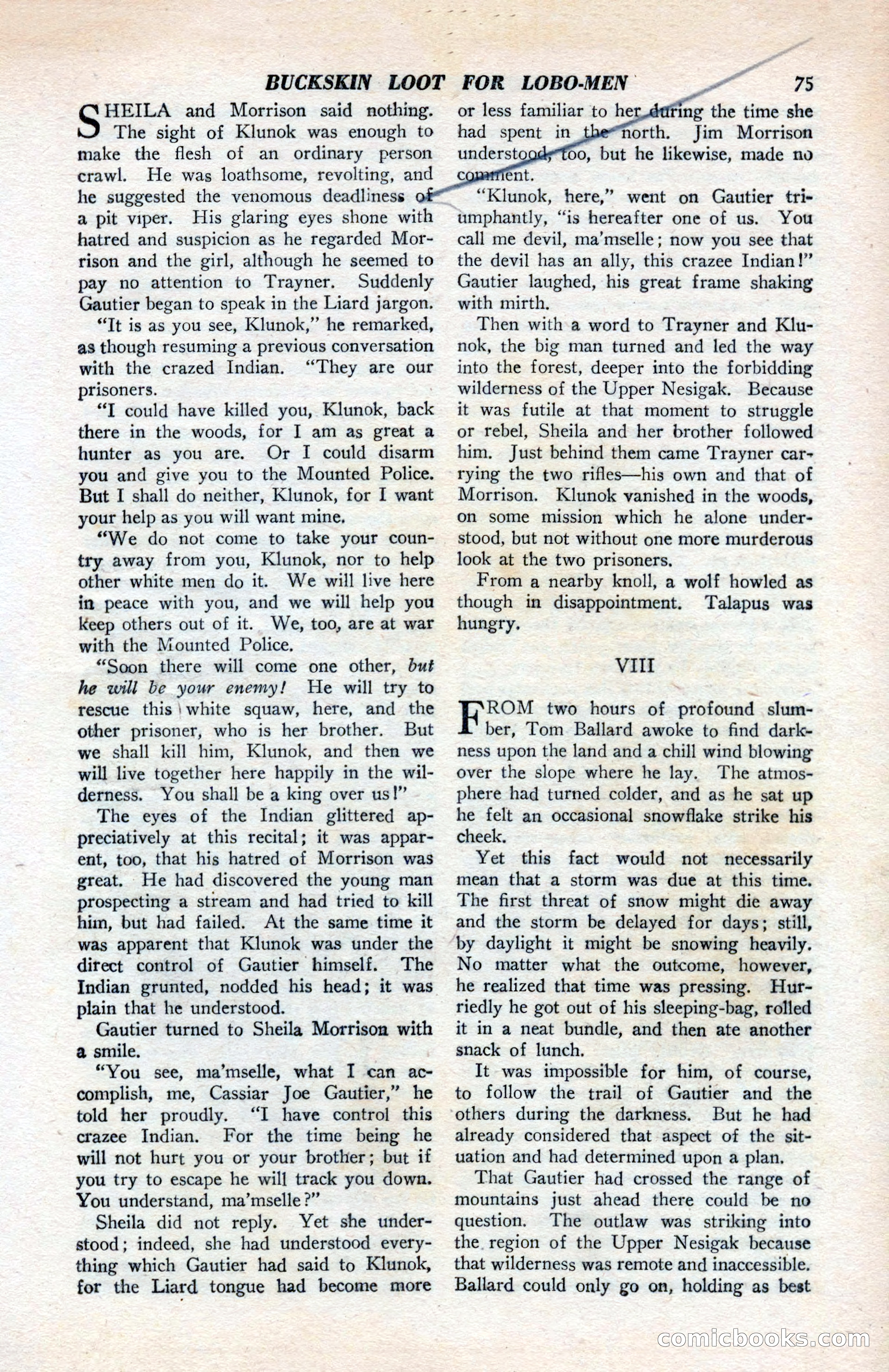 North-West Romances, April 1943 — page 77 of 132