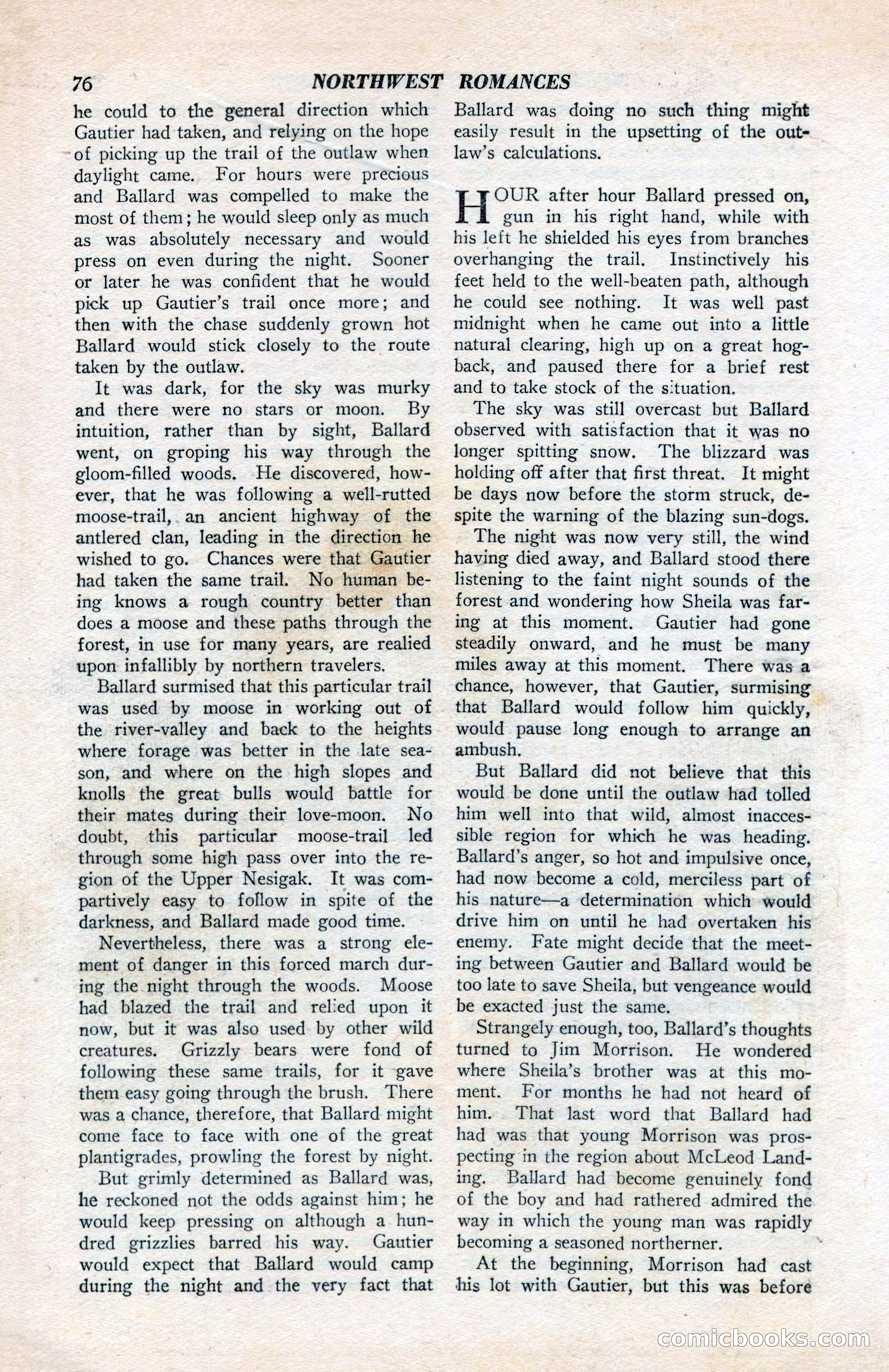 North-West Romances, April 1943 — page 78 of 132