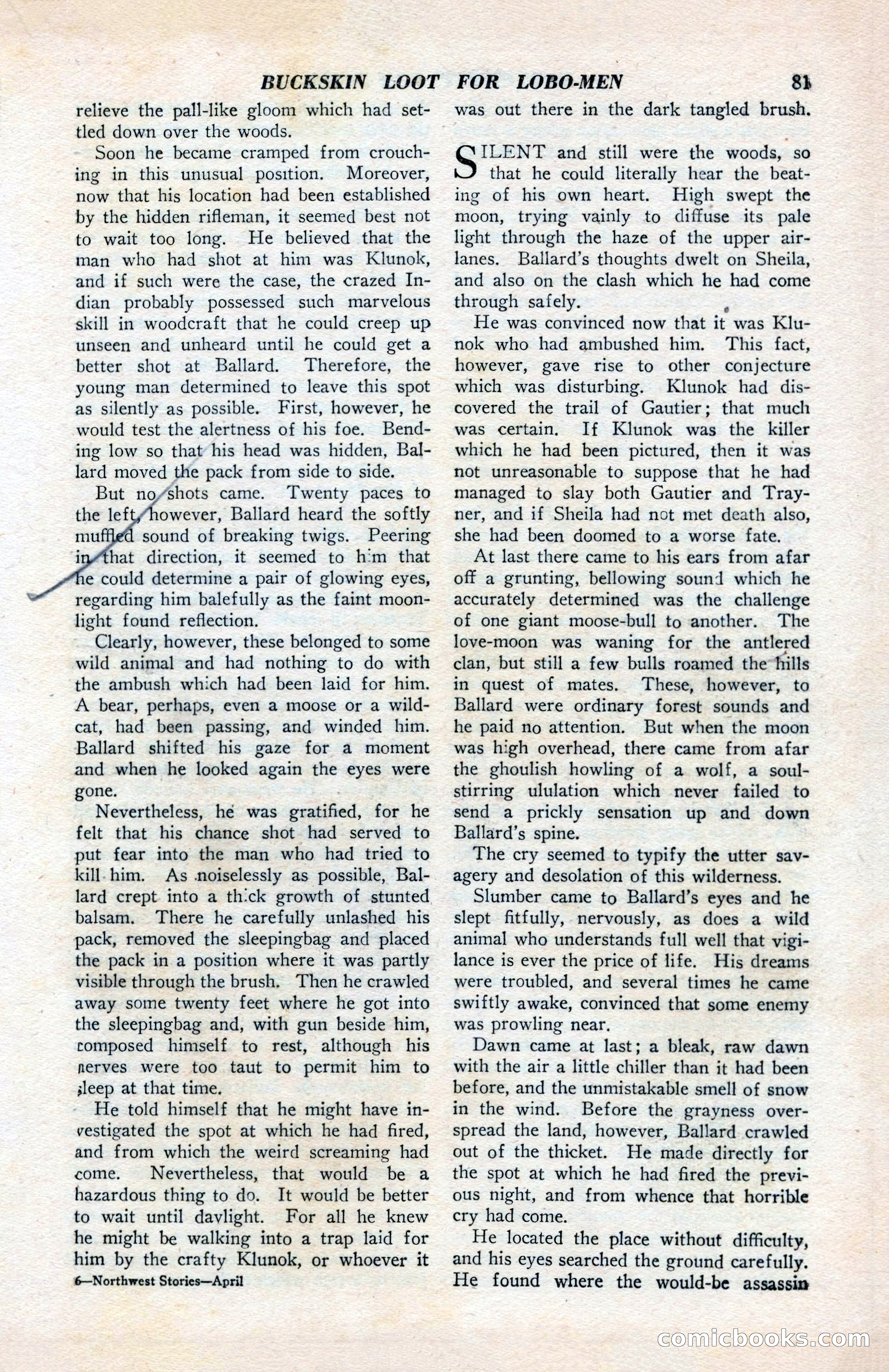 North-West Romances, April 1943 — page 83 of 132