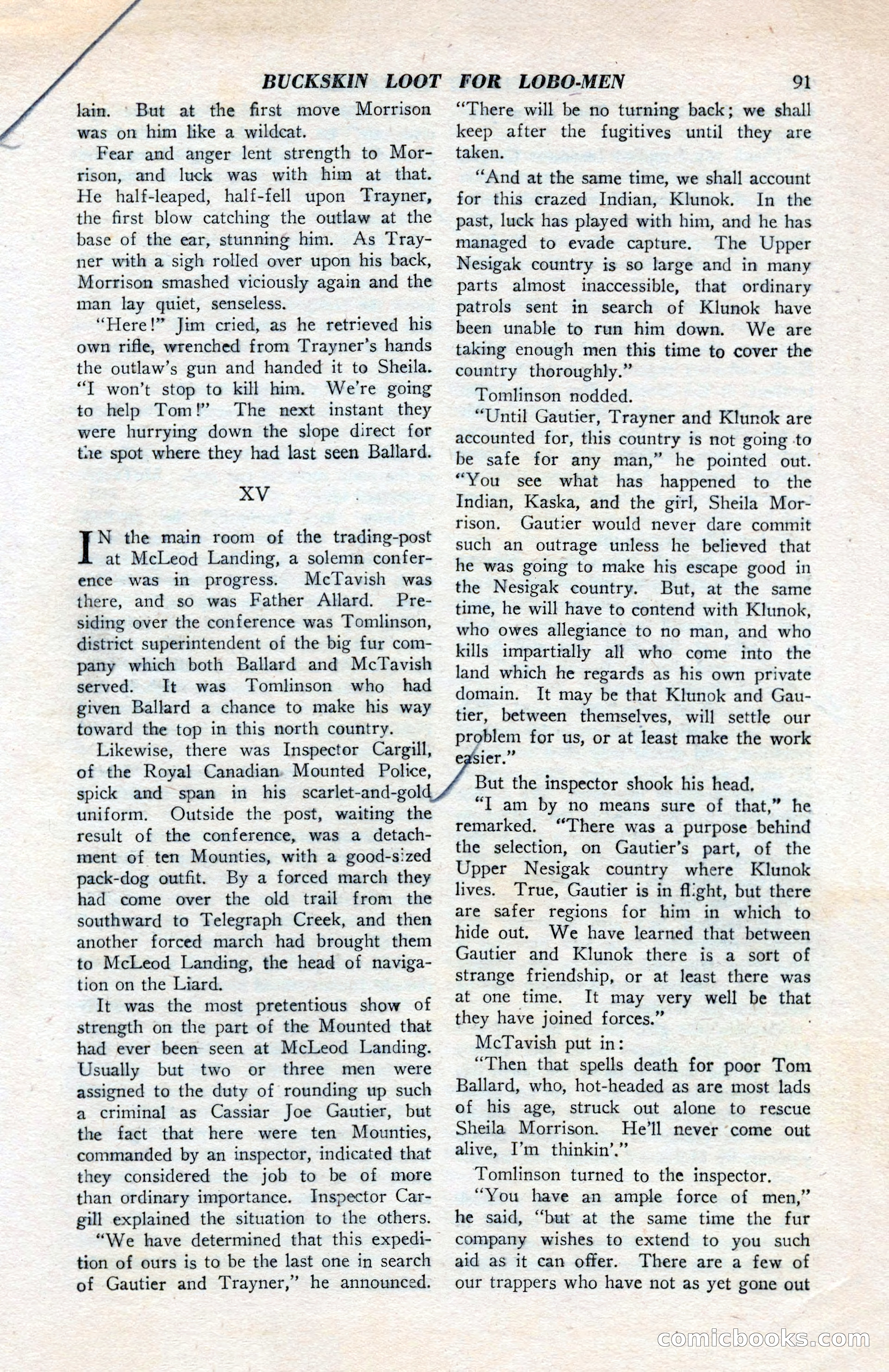 North-West Romances, April 1943 — page 93 of 132