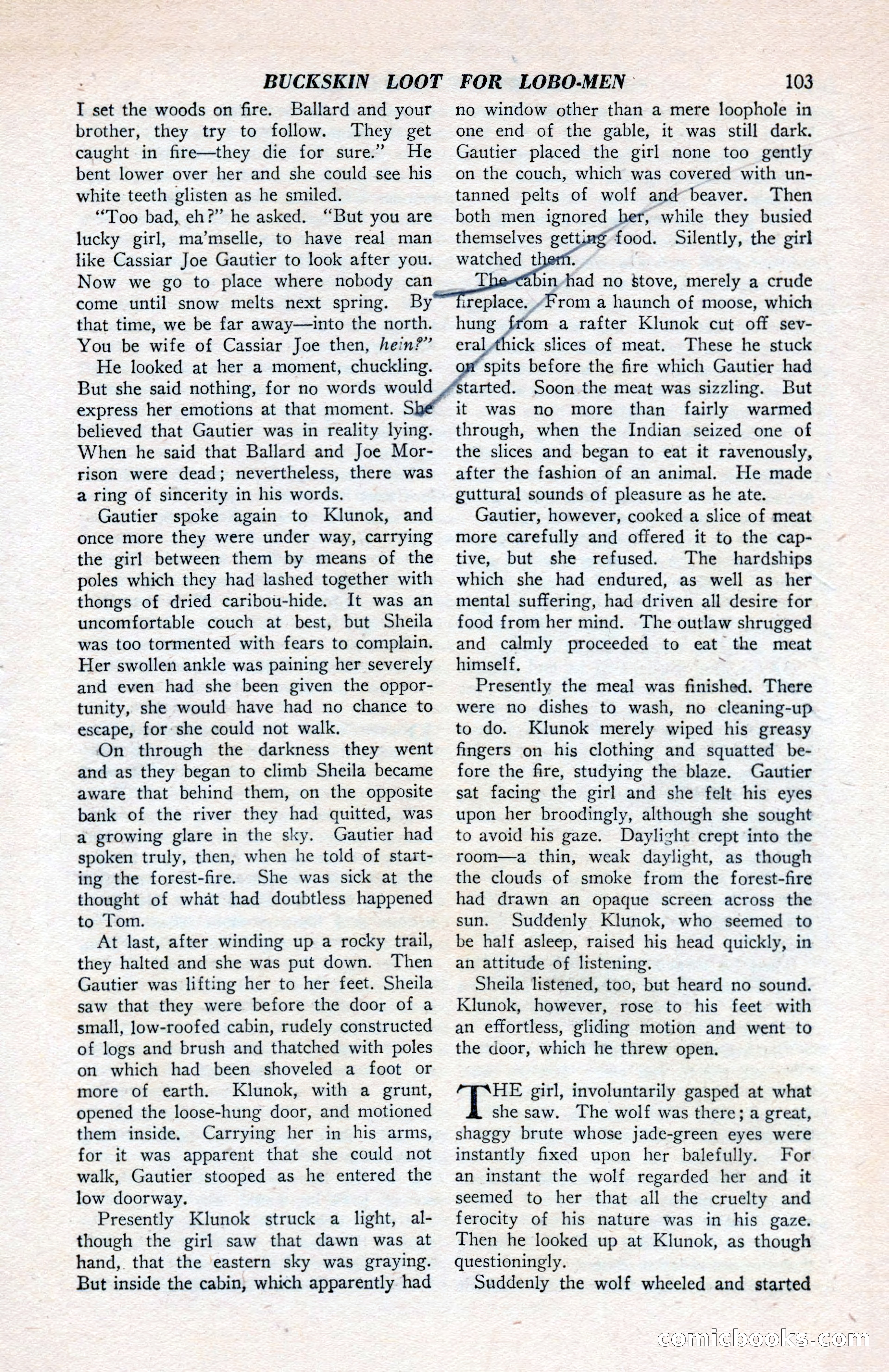 North-West Romances, April 1943 — page 105 of 132