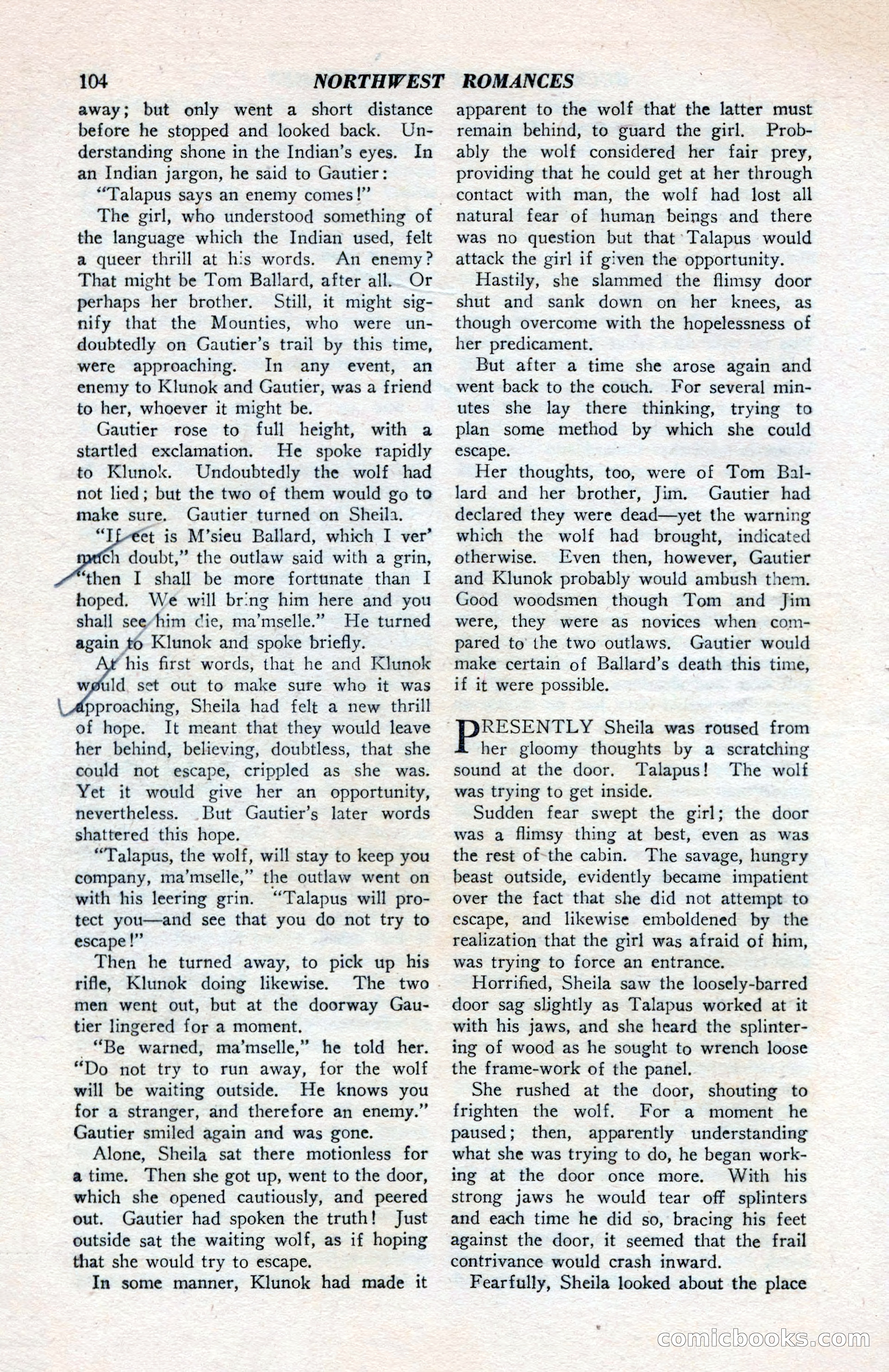 North-West Romances, April 1943 — page 106 of 132