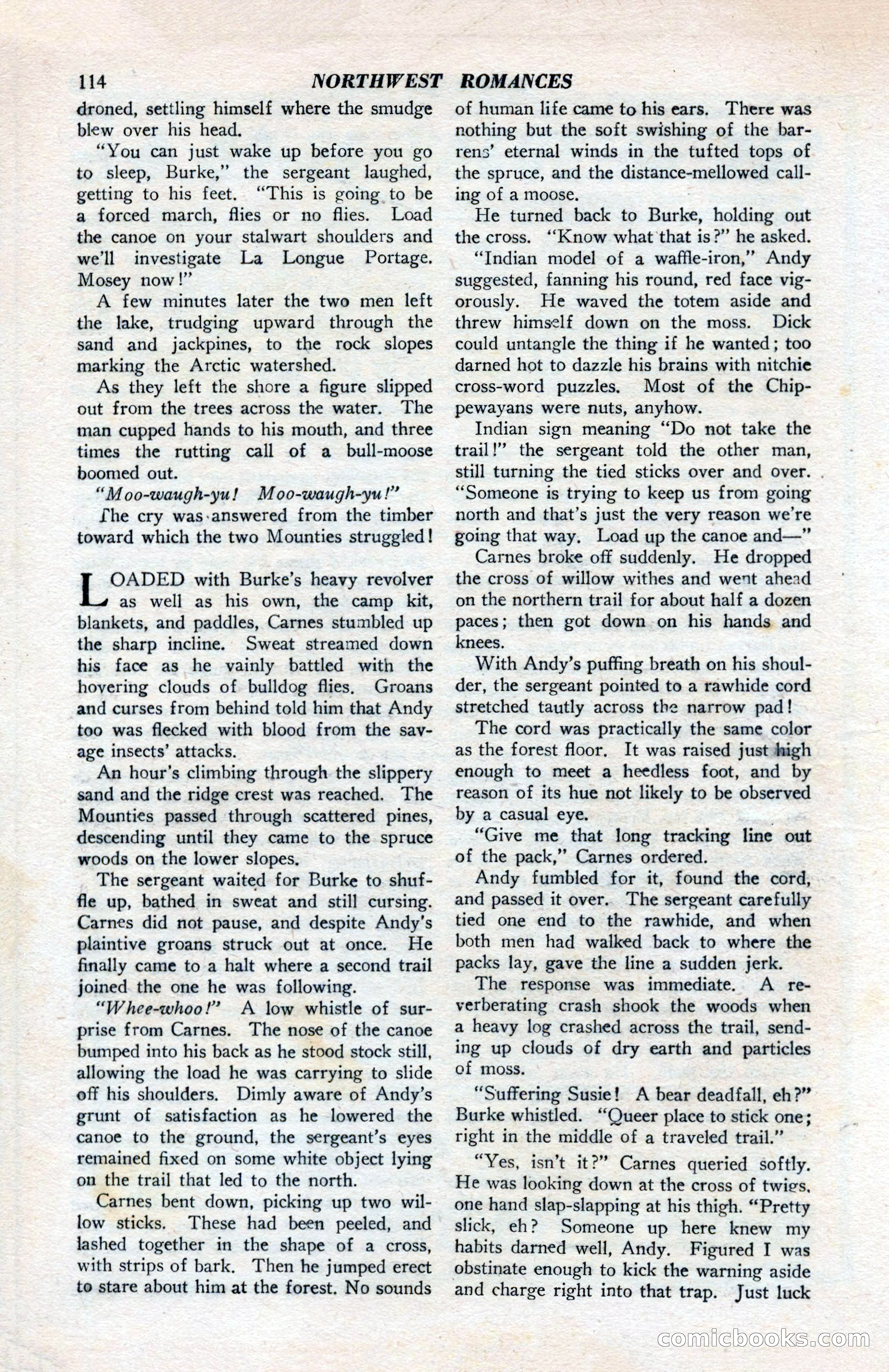 North-West Romances, April 1943 — page 116 of 132