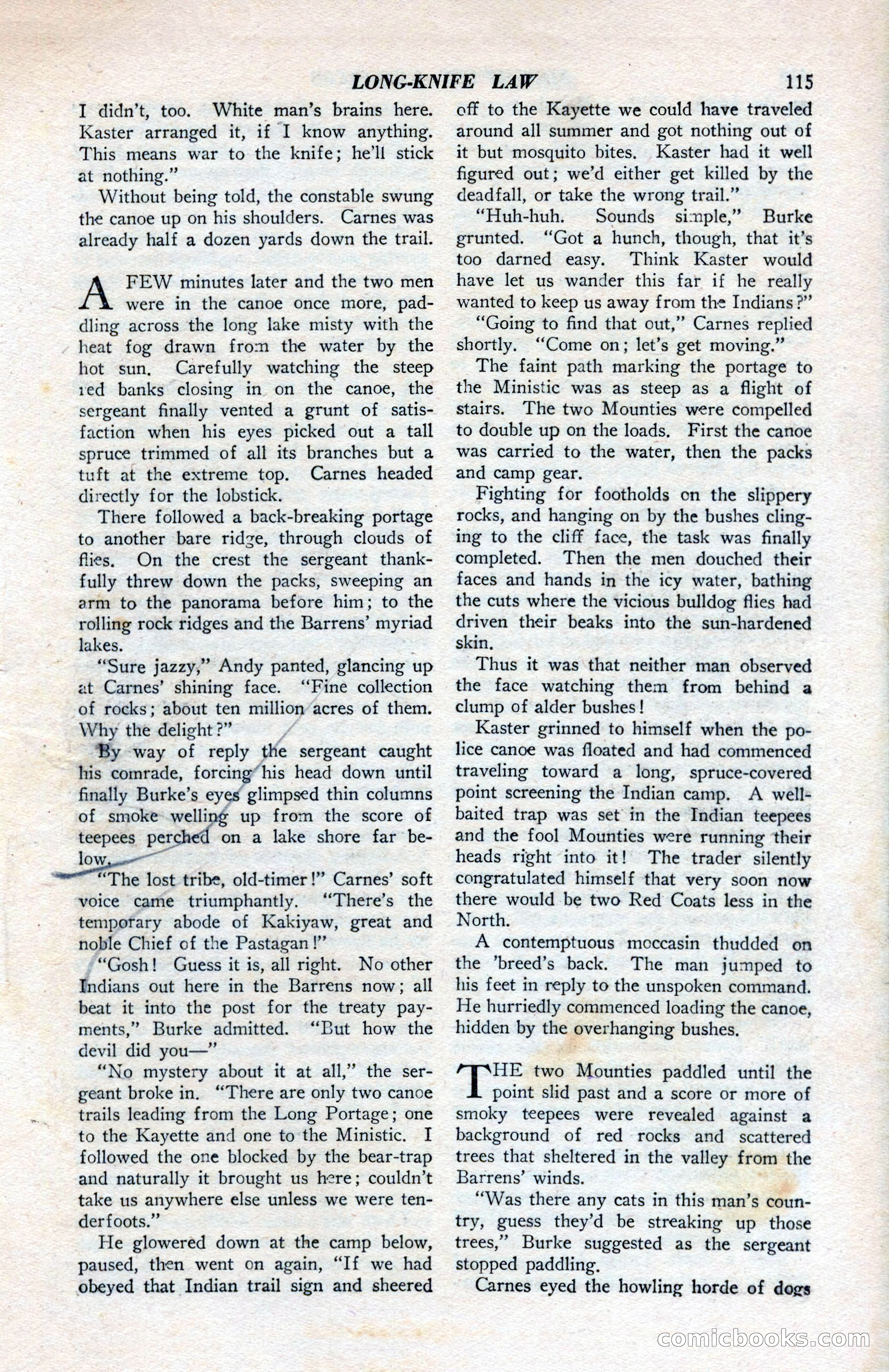 North-West Romances, April 1943 — page 117 of 132