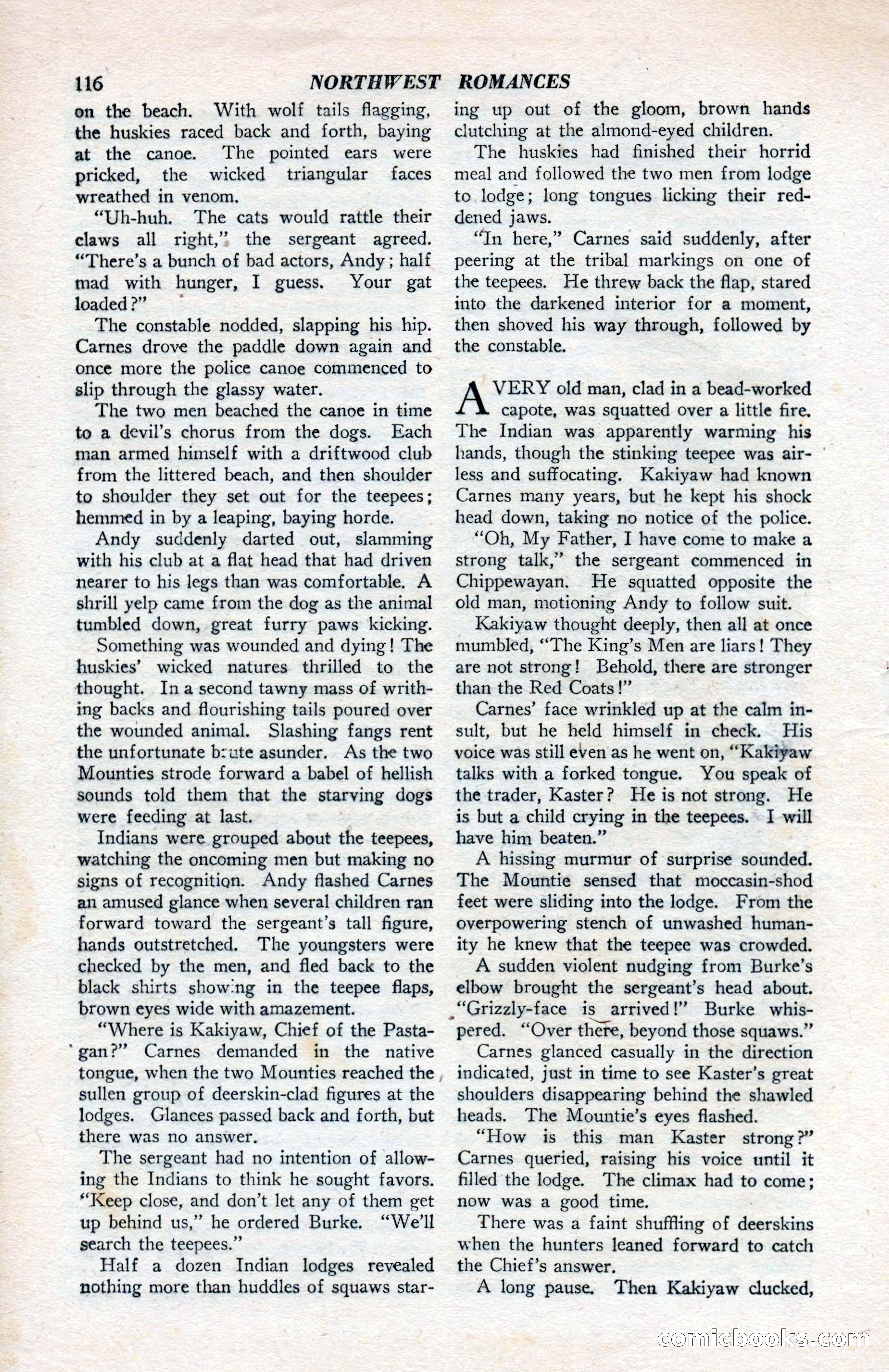 North-West Romances, April 1943 — page 118 of 132