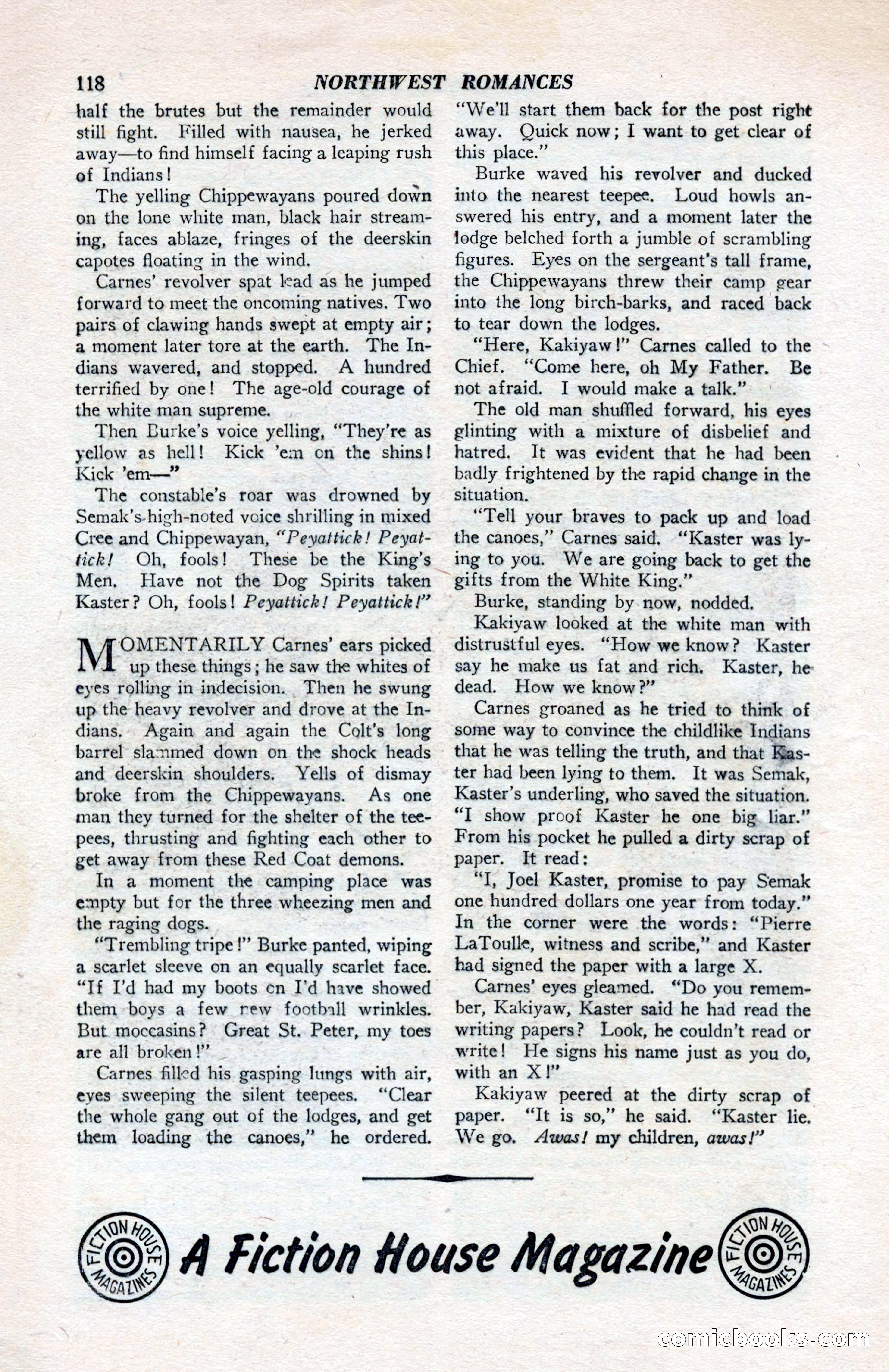 North-West Romances, April 1943 — page 120 of 132