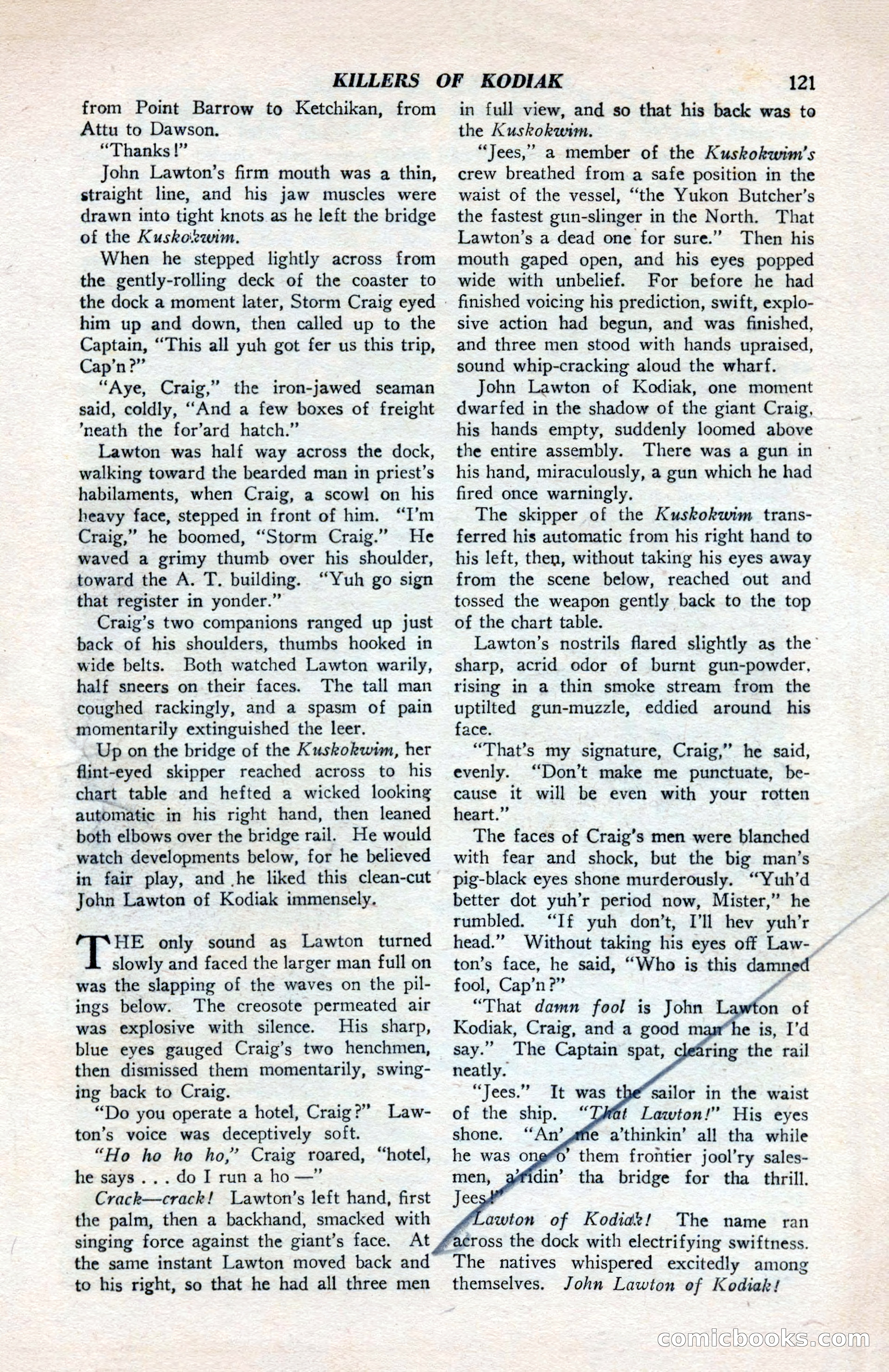 North-West Romances, April 1943 — page 123 of 132