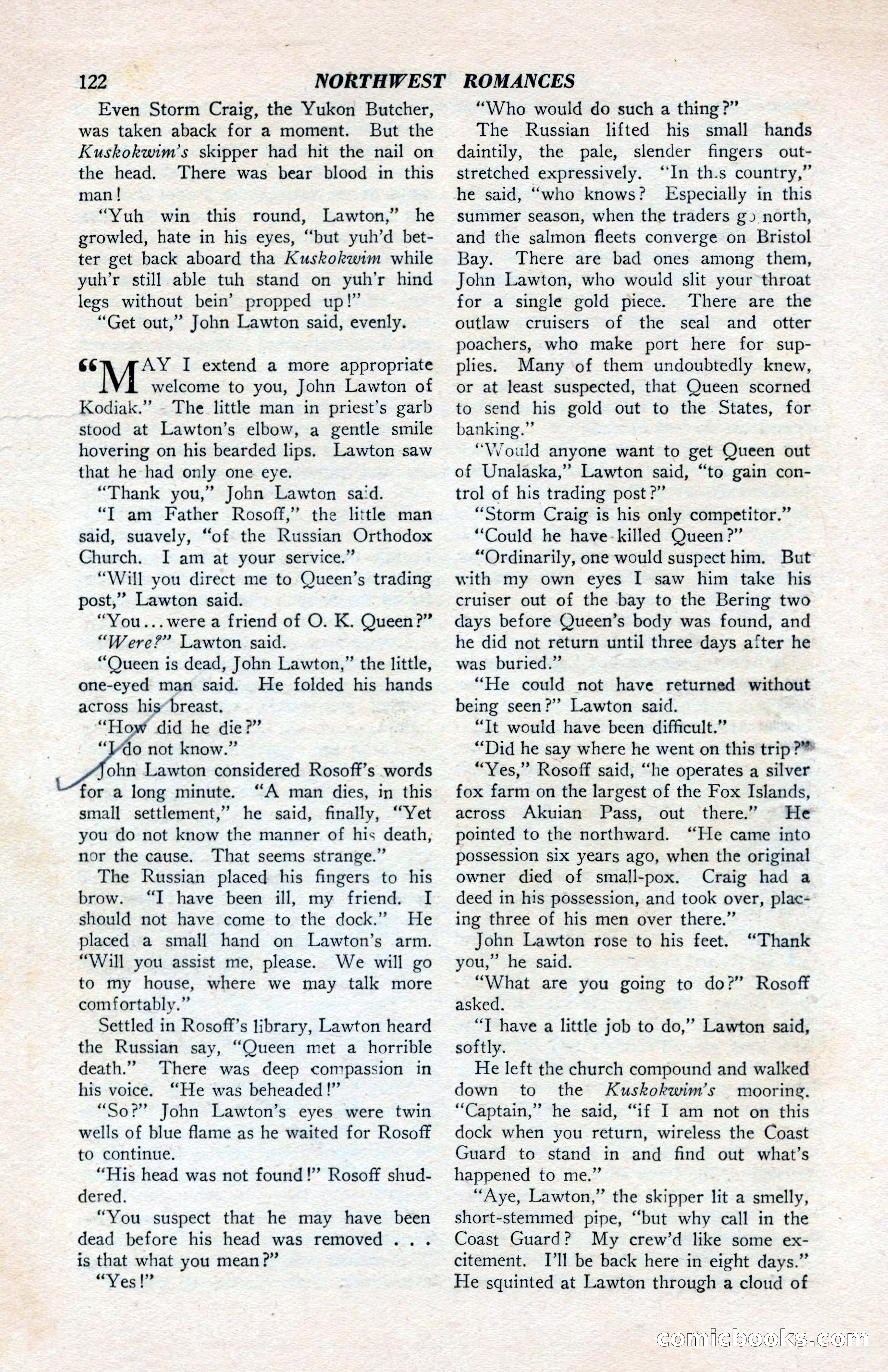 North-West Romances, April 1943 — page 124 of 132