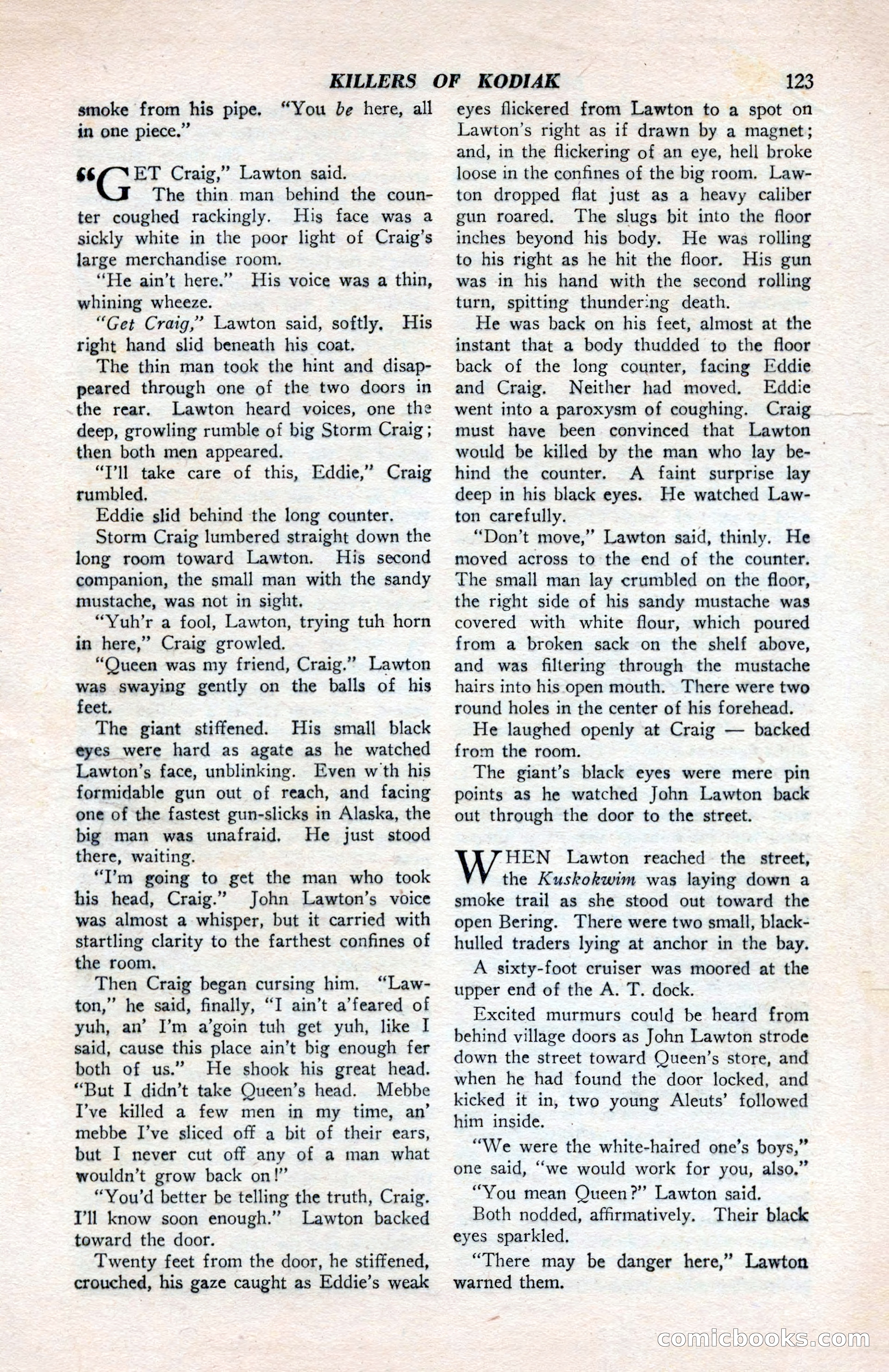 North-West Romances, April 1943 — page 125 of 132