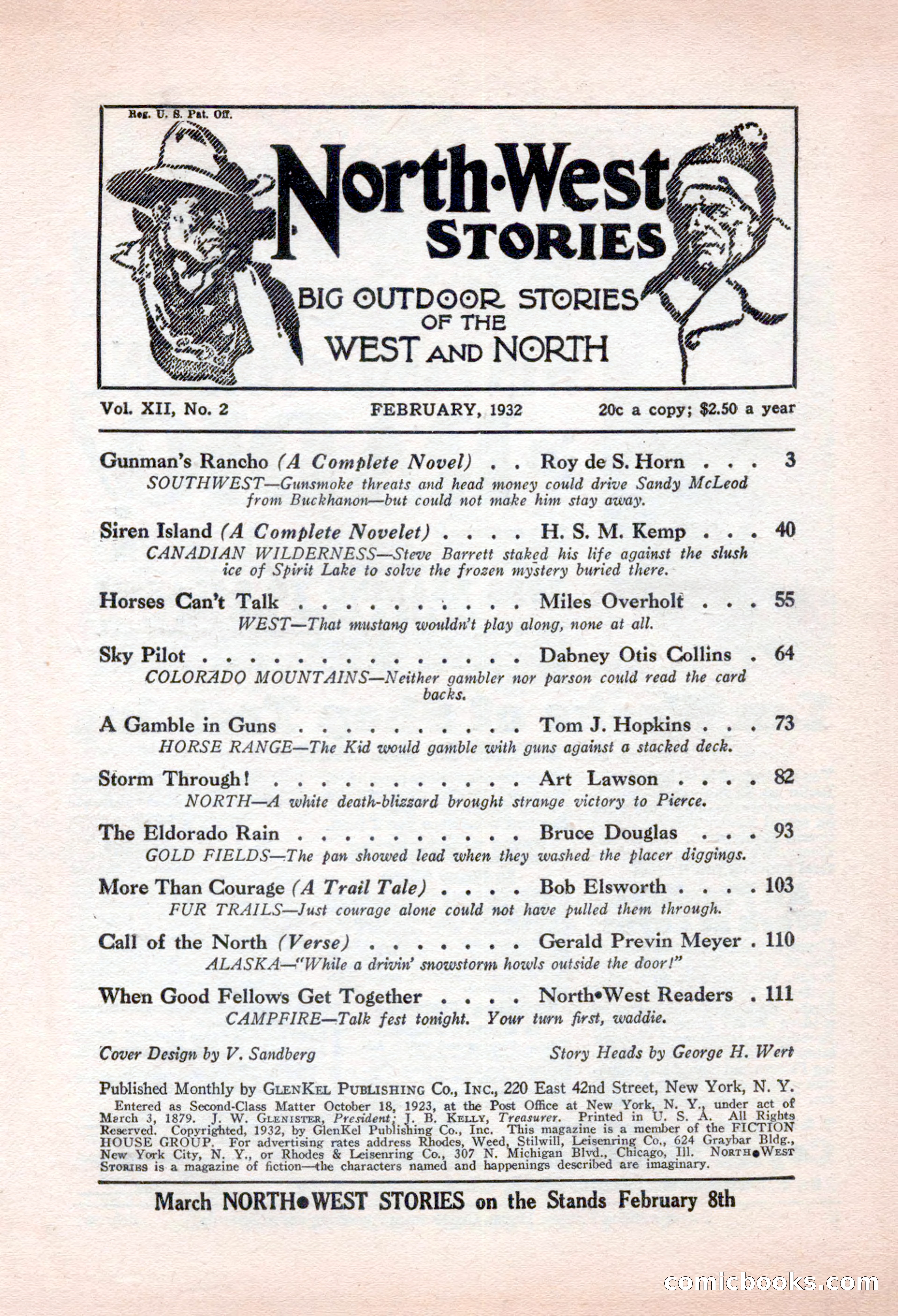 North-West Stories, February 1932 — page 3 of 132