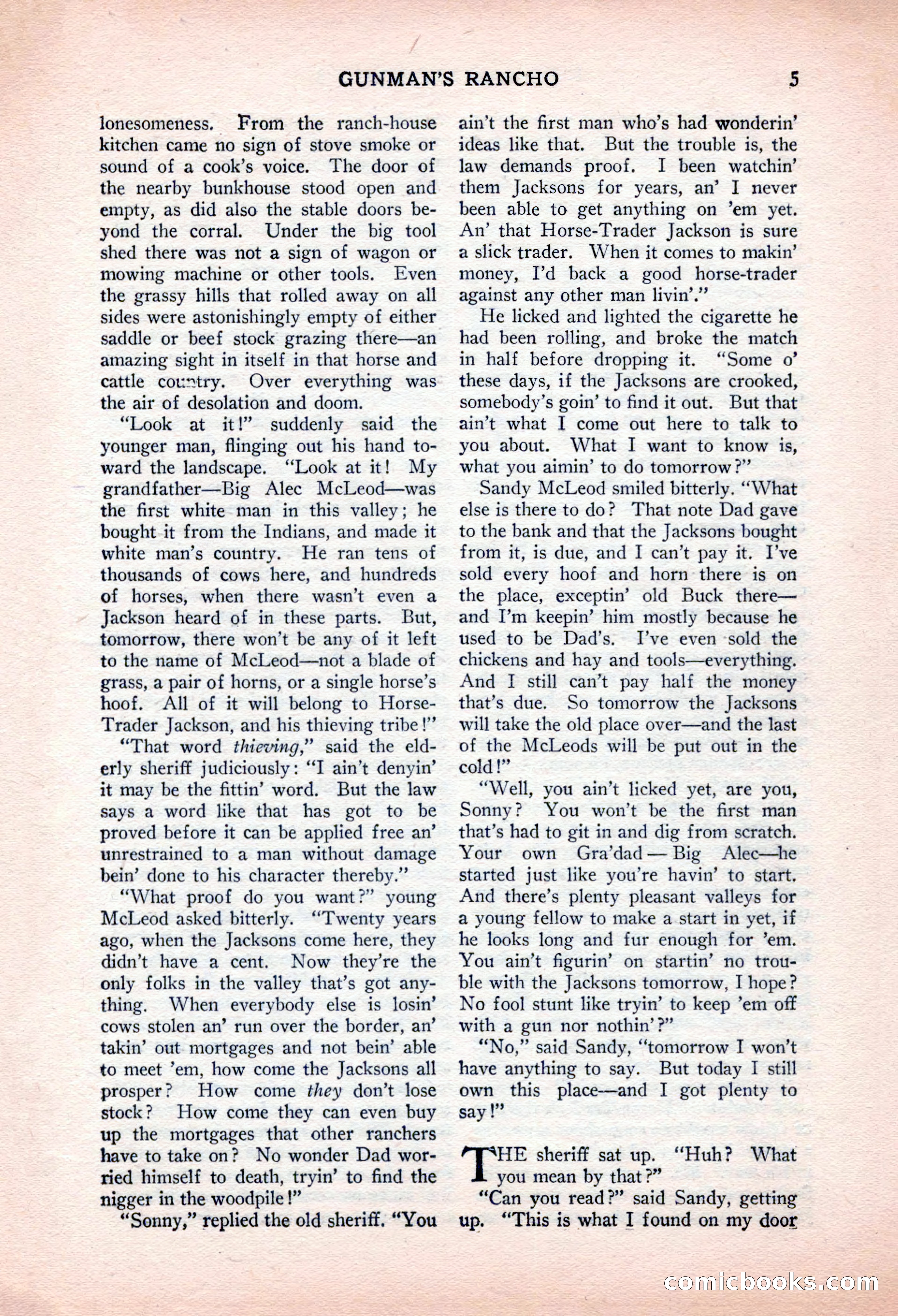 North-West Stories, February 1932 — page 7 of 132