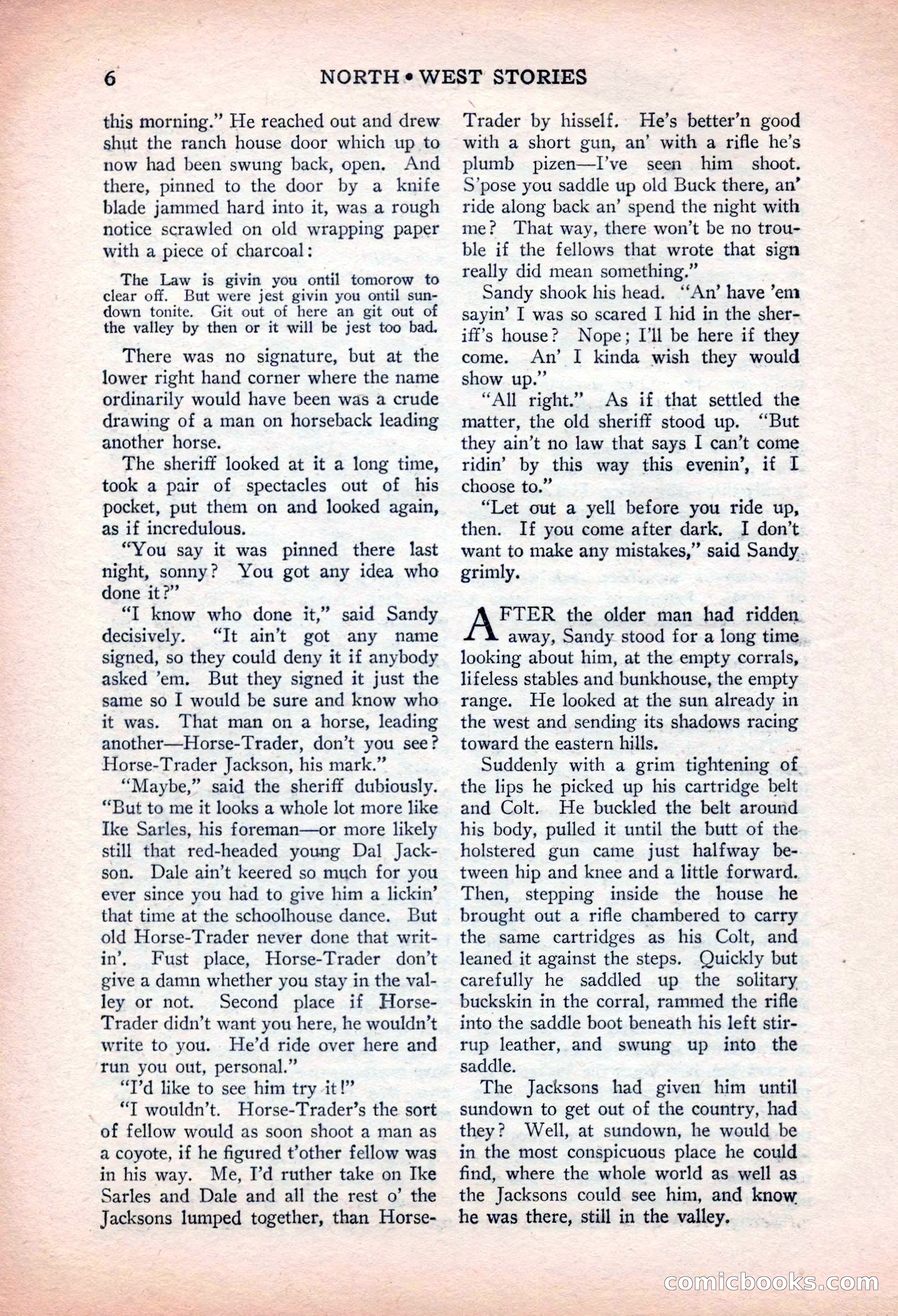 North-West Stories, February 1932 — page 8 of 132