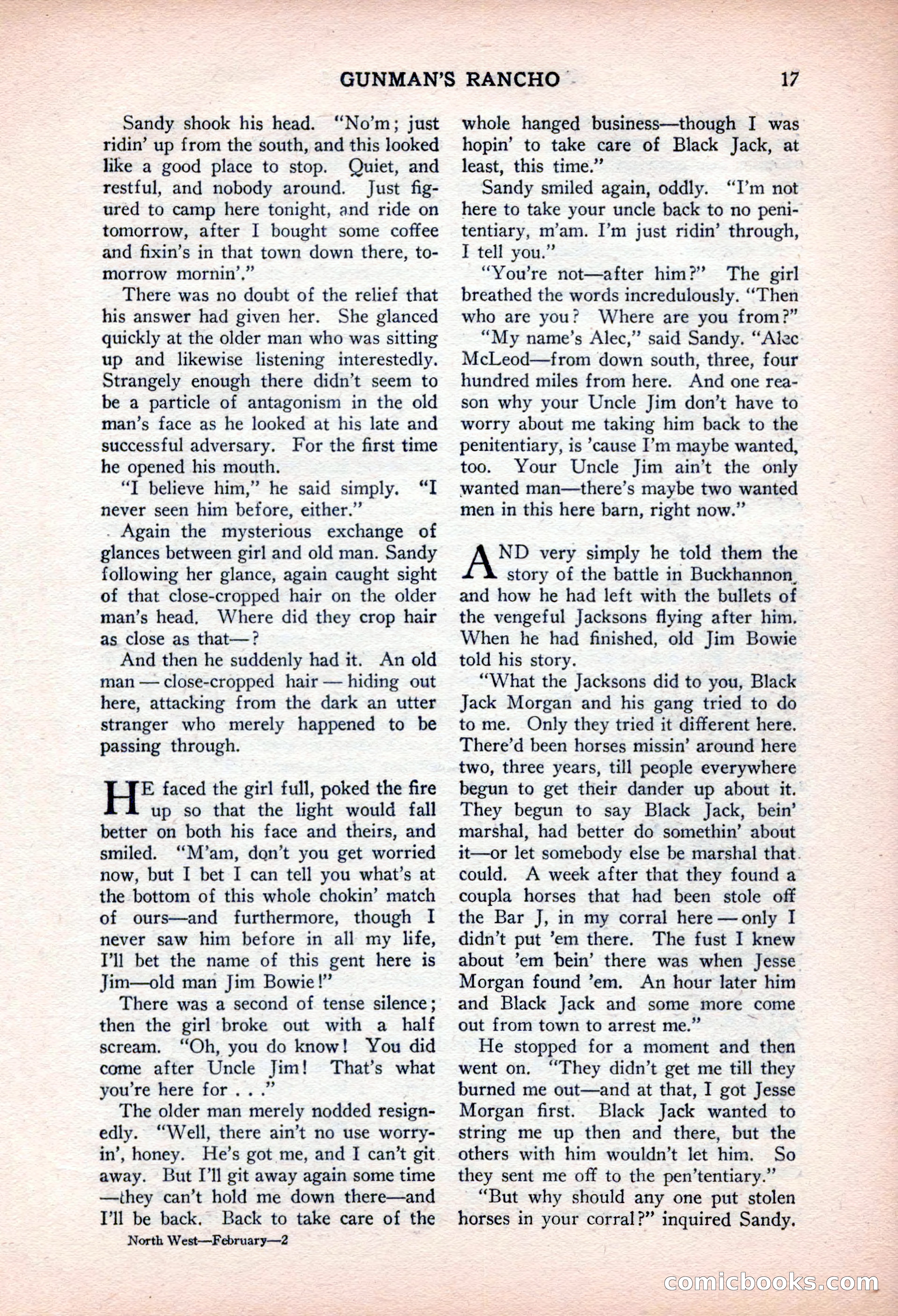 North-West Stories, February 1932 — page 19 of 132