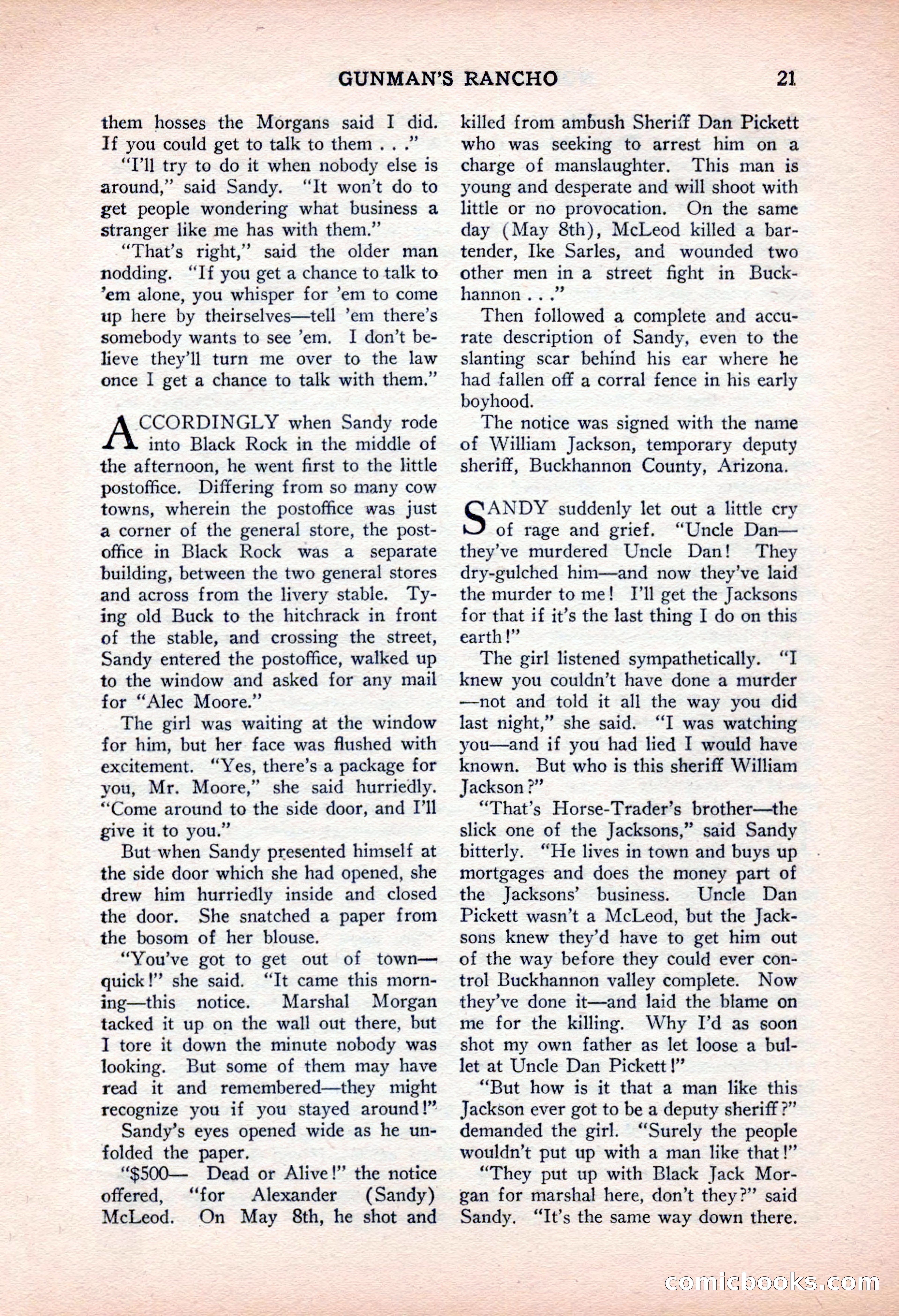 North-West Stories, February 1932 — page 23 of 132