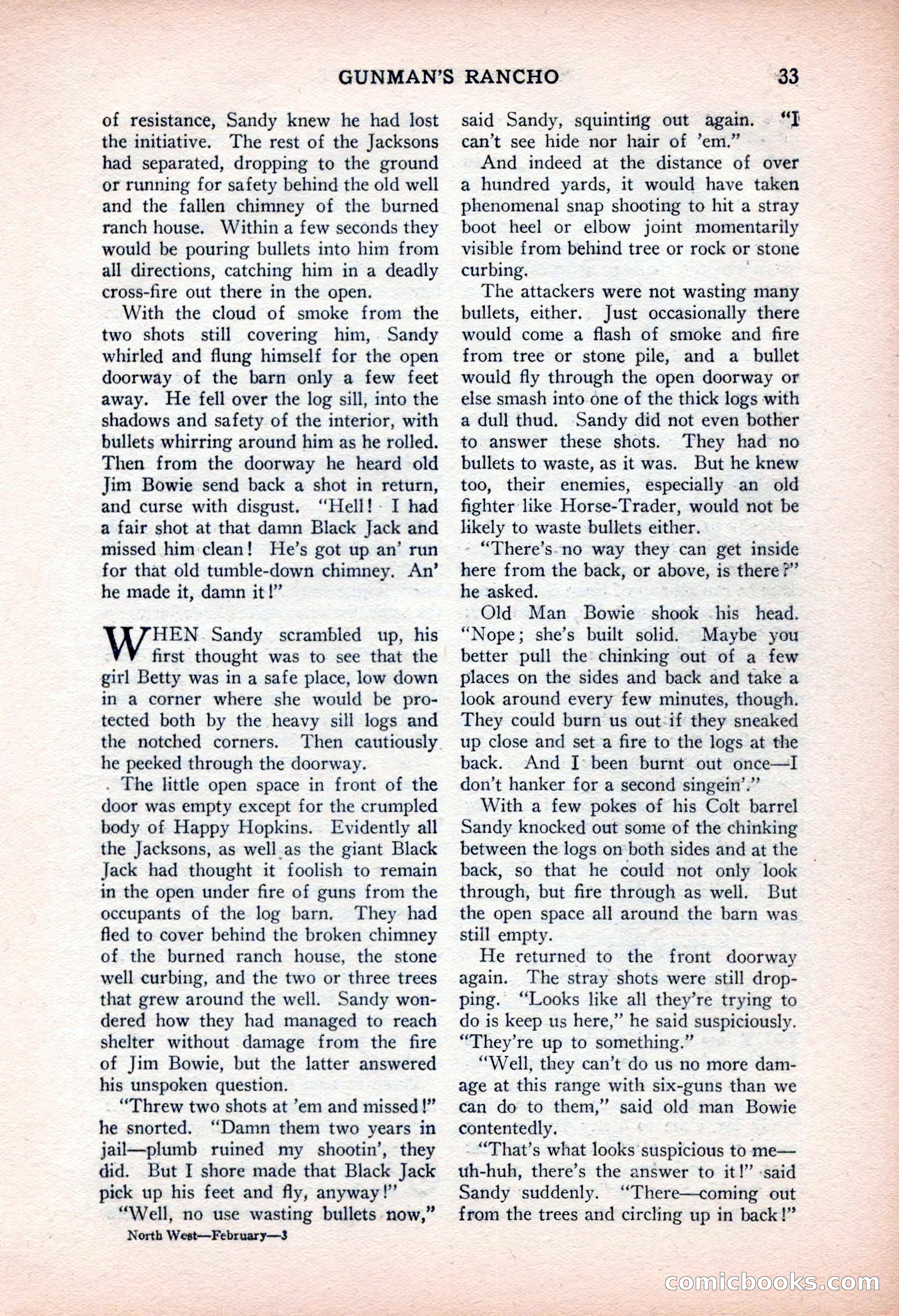 North-West Stories, February 1932 — page 35 of 132