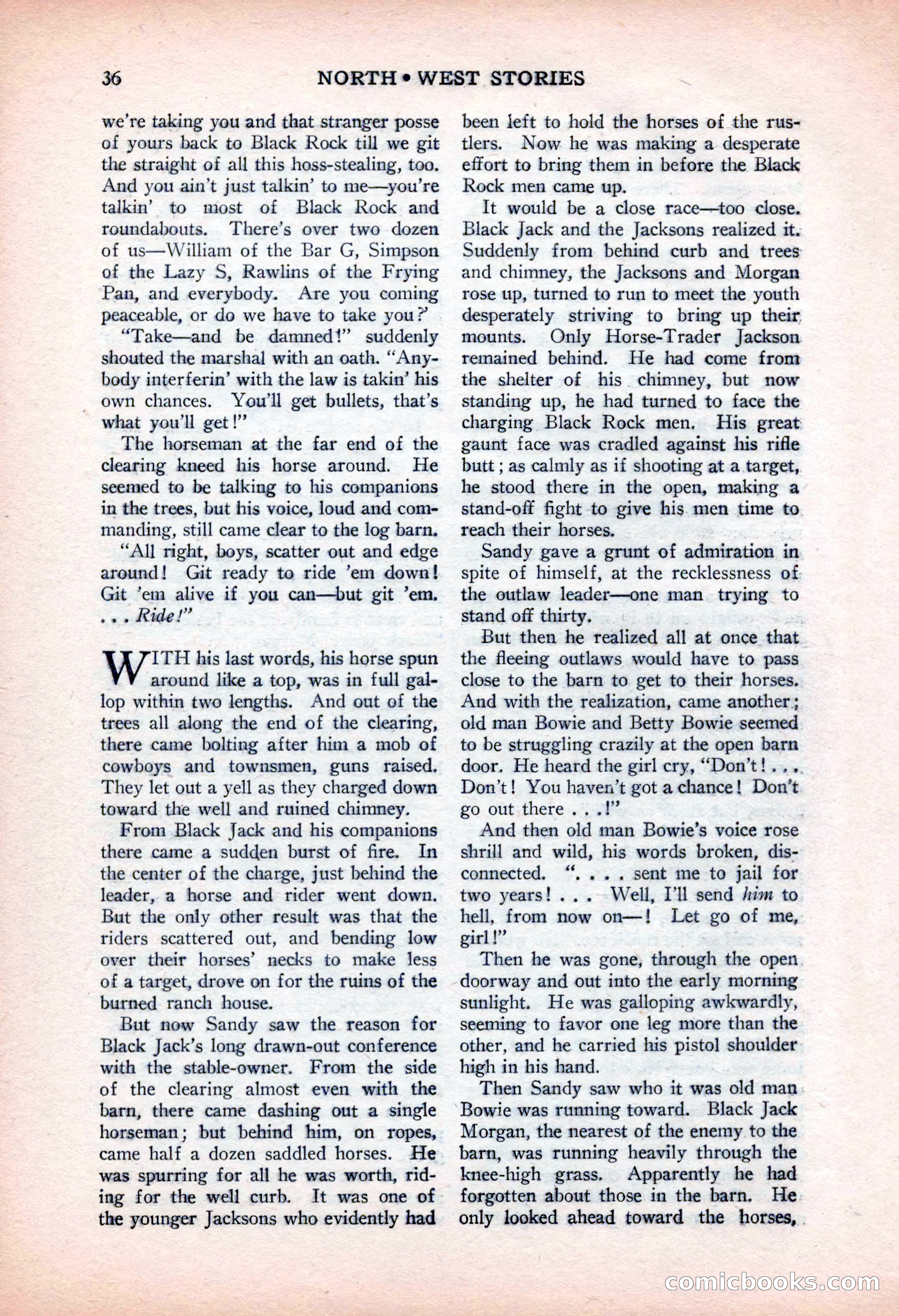 North-West Stories, February 1932 — page 38 of 132