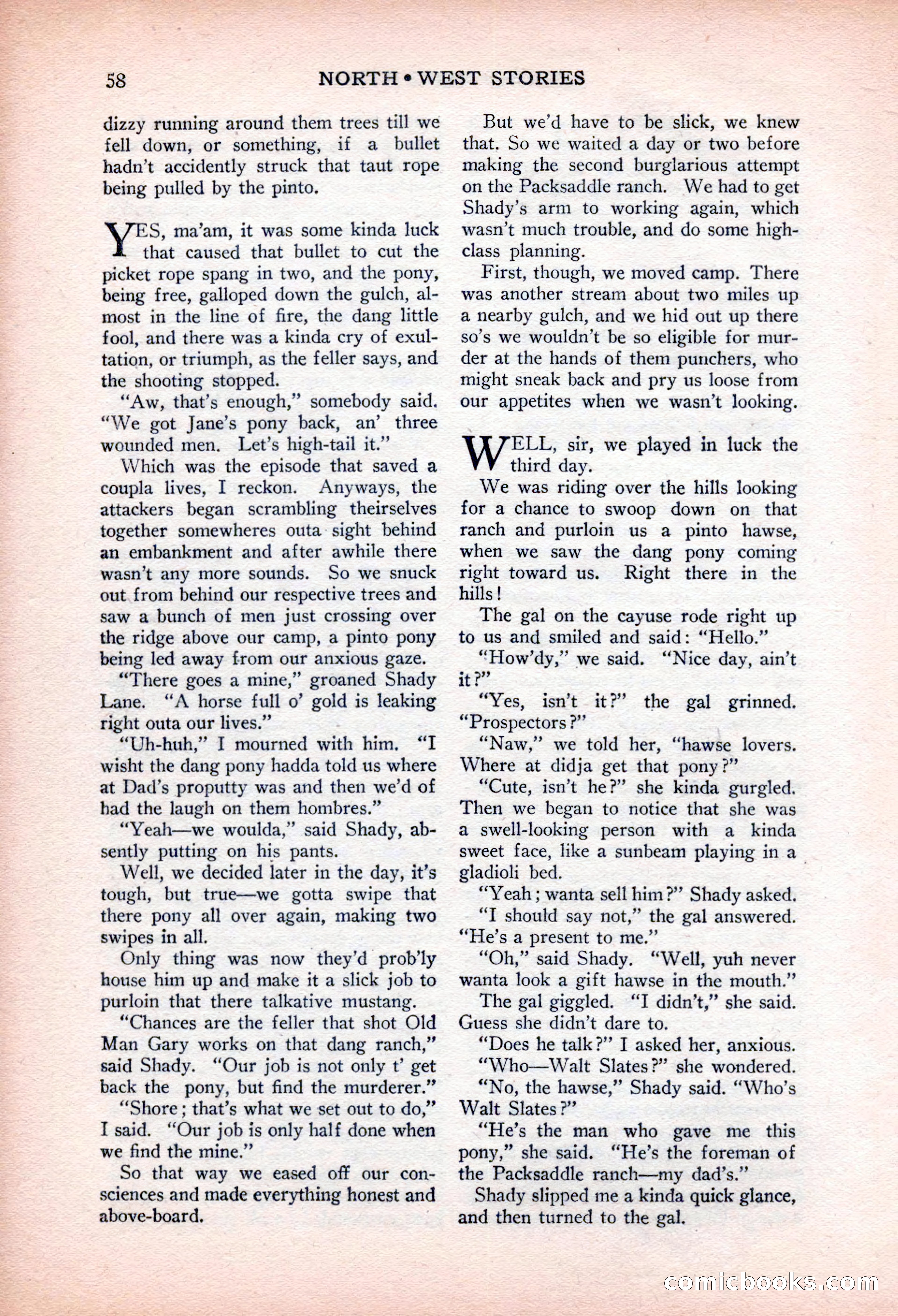North-West Stories, February 1932 — page 60 of 132