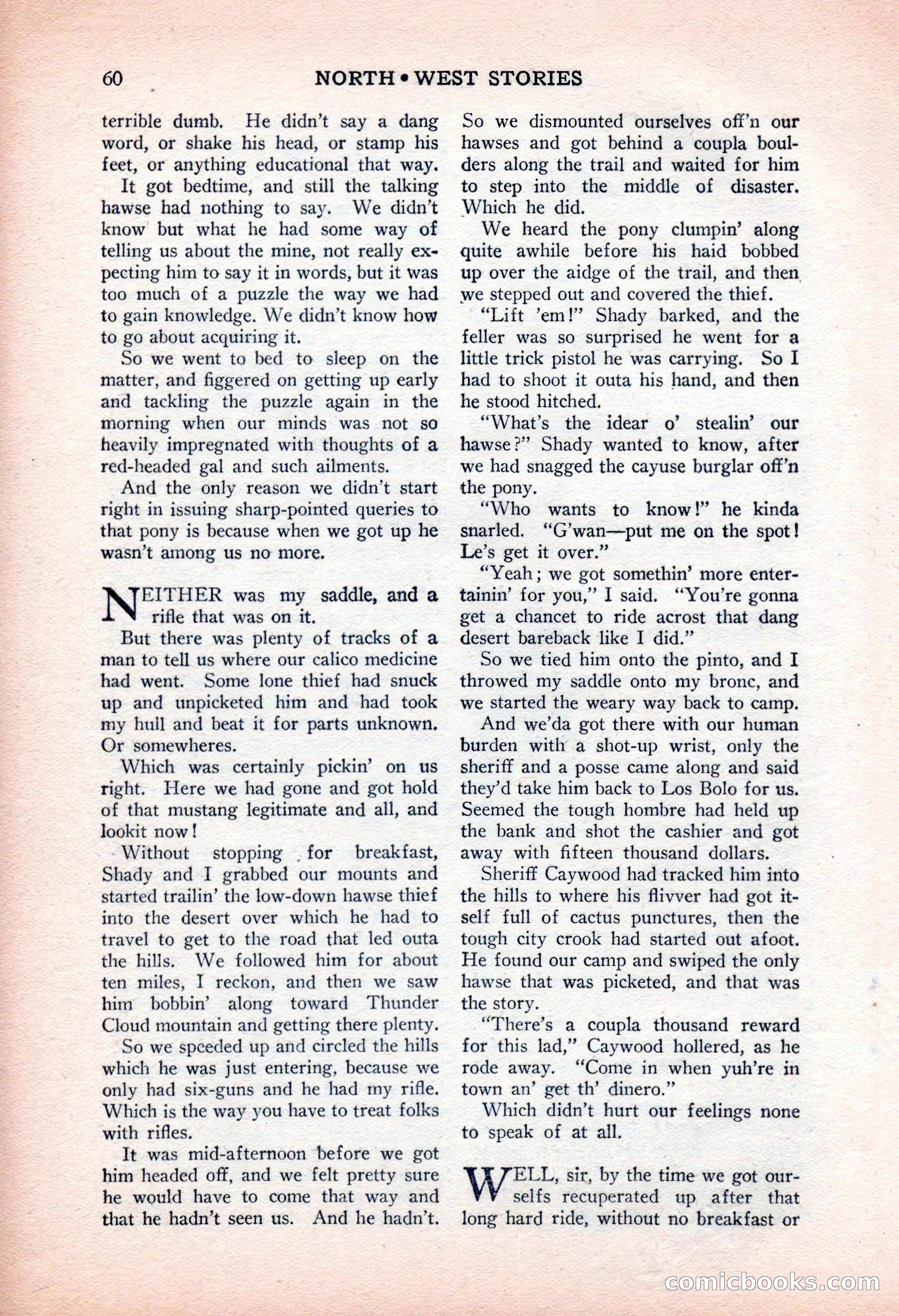 North-West Stories, February 1932 — page 62 of 132