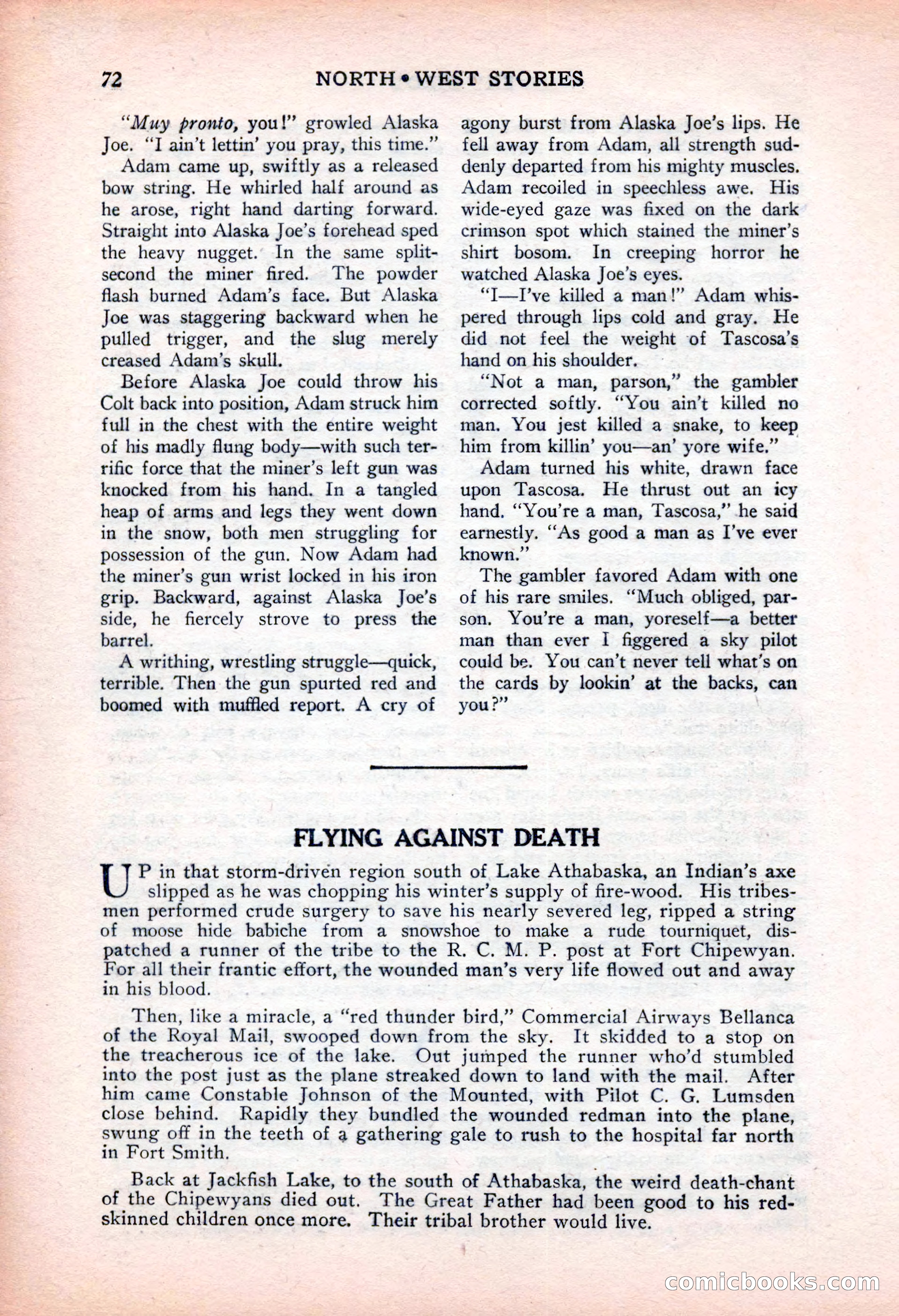 North-West Stories, February 1932 — page 74 of 132
