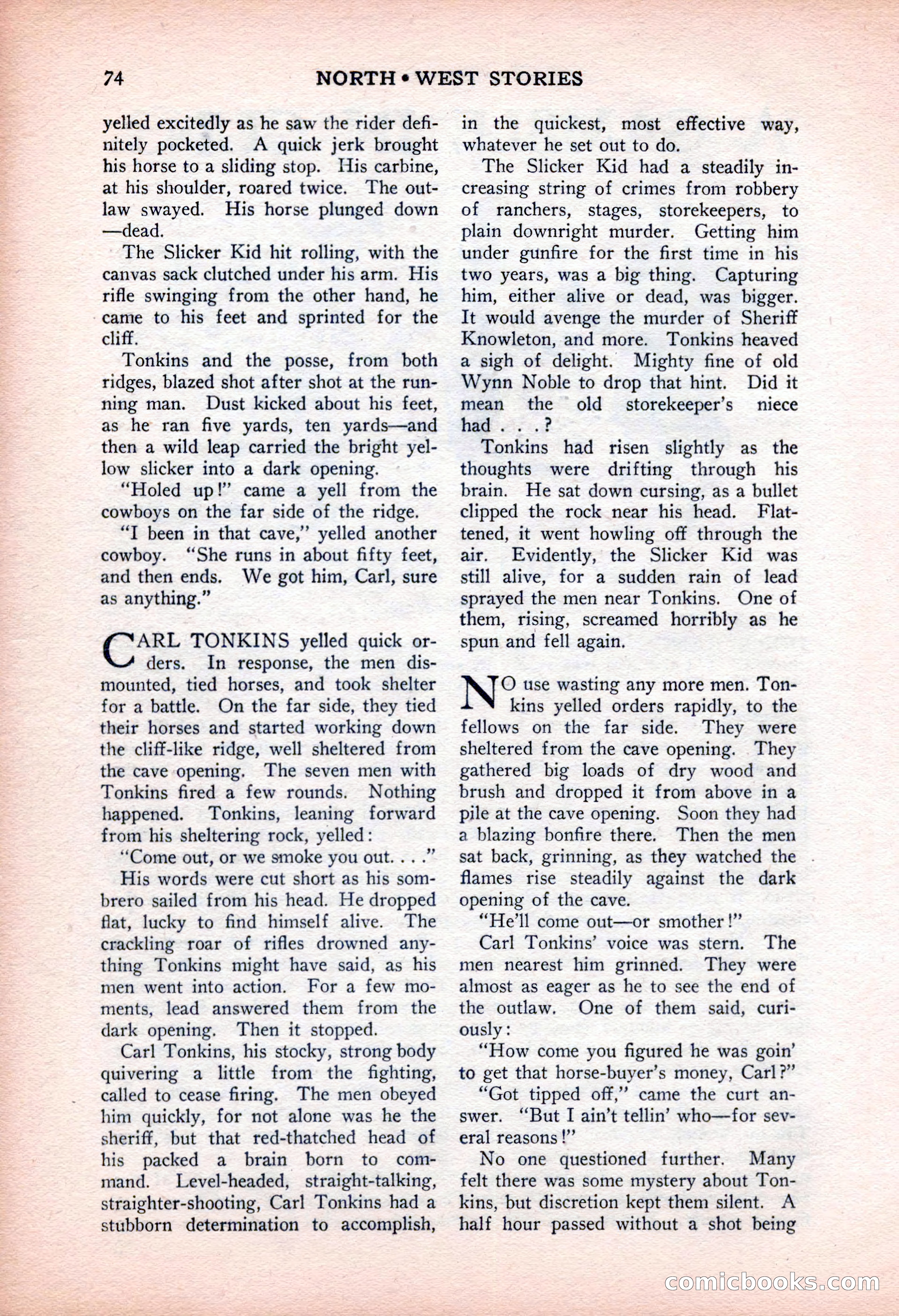 North-West Stories, February 1932 — page 76 of 132