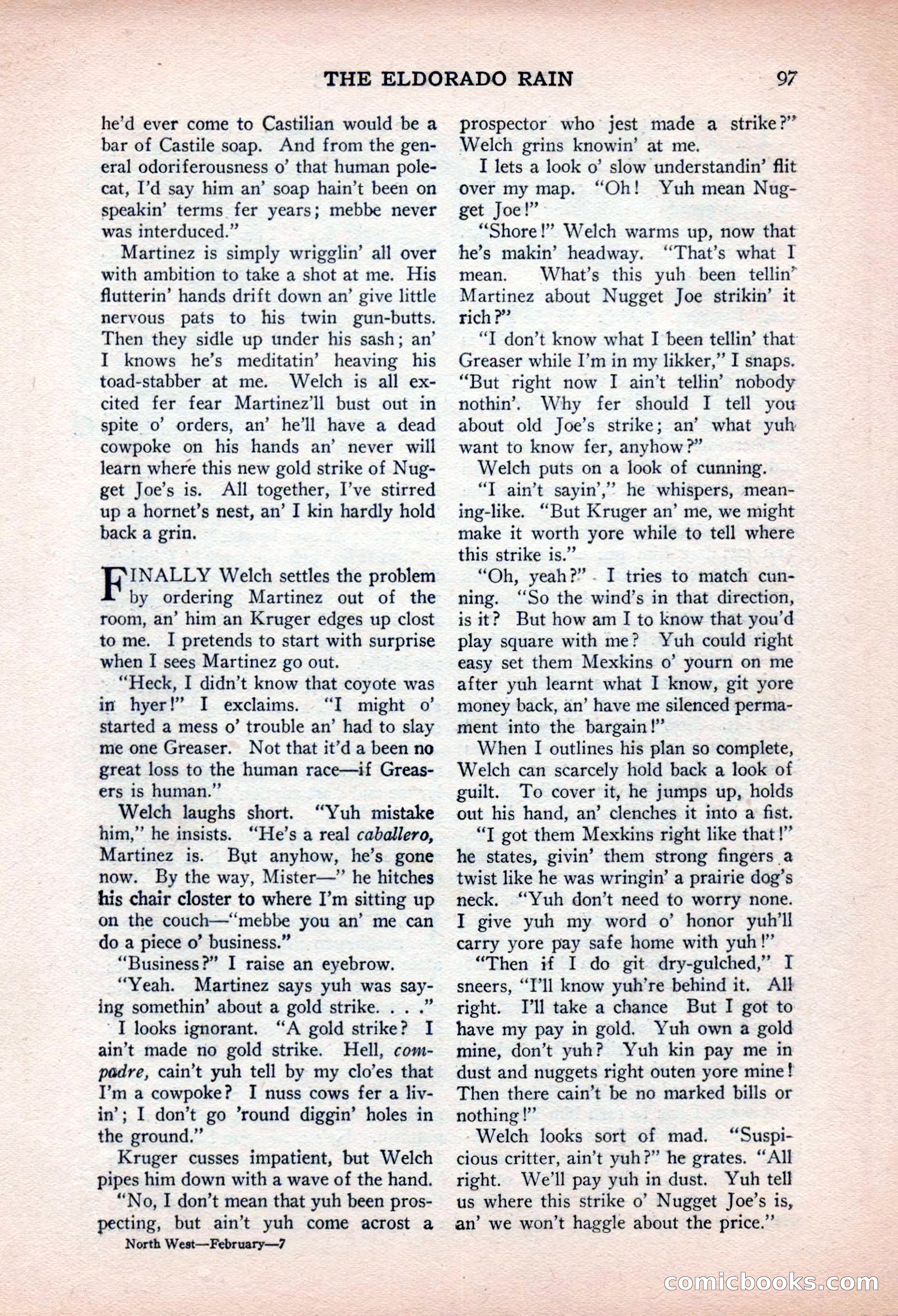North-West Stories, February 1932 — page 99 of 132