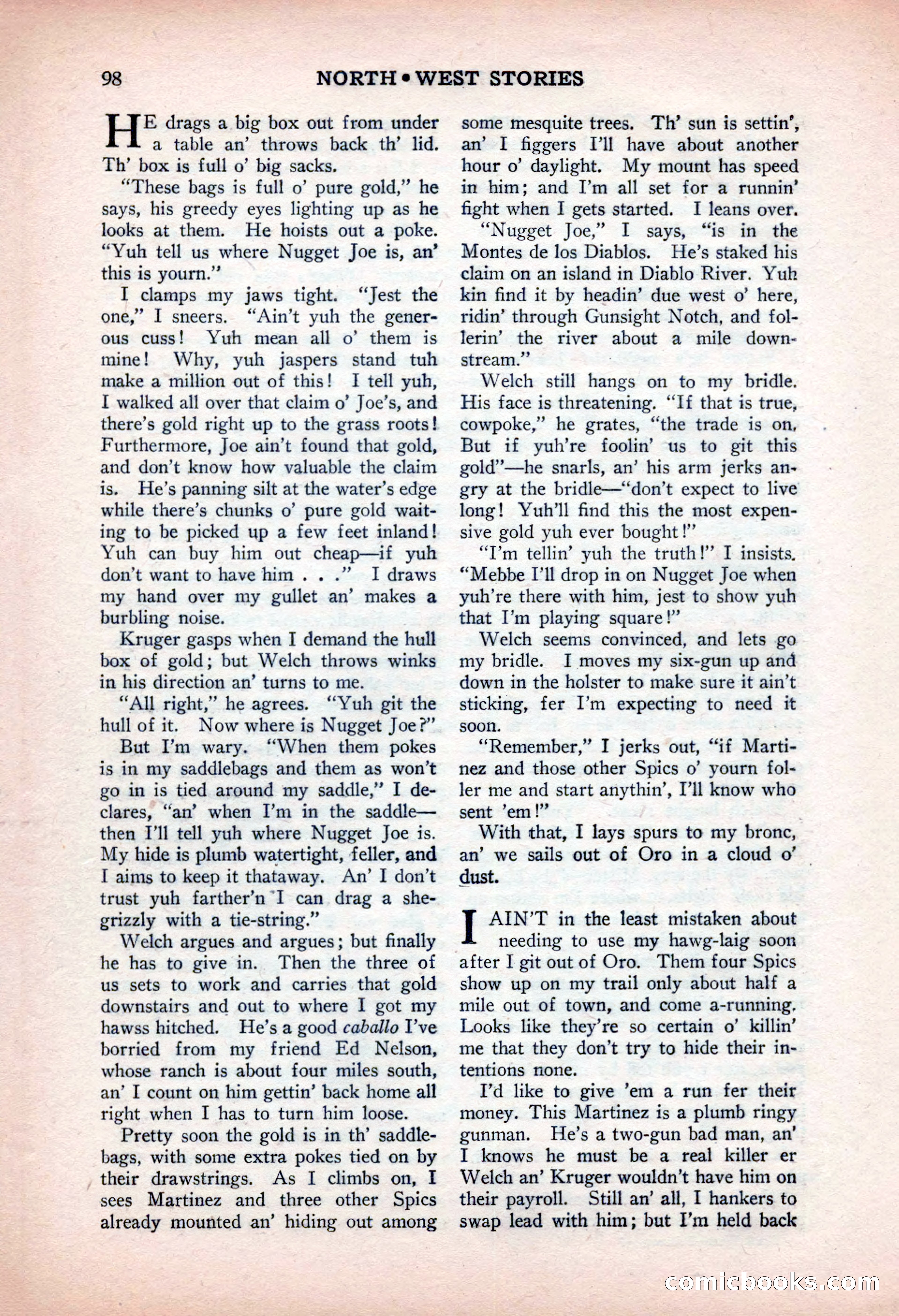 North-West Stories, February 1932 — page 100 of 132