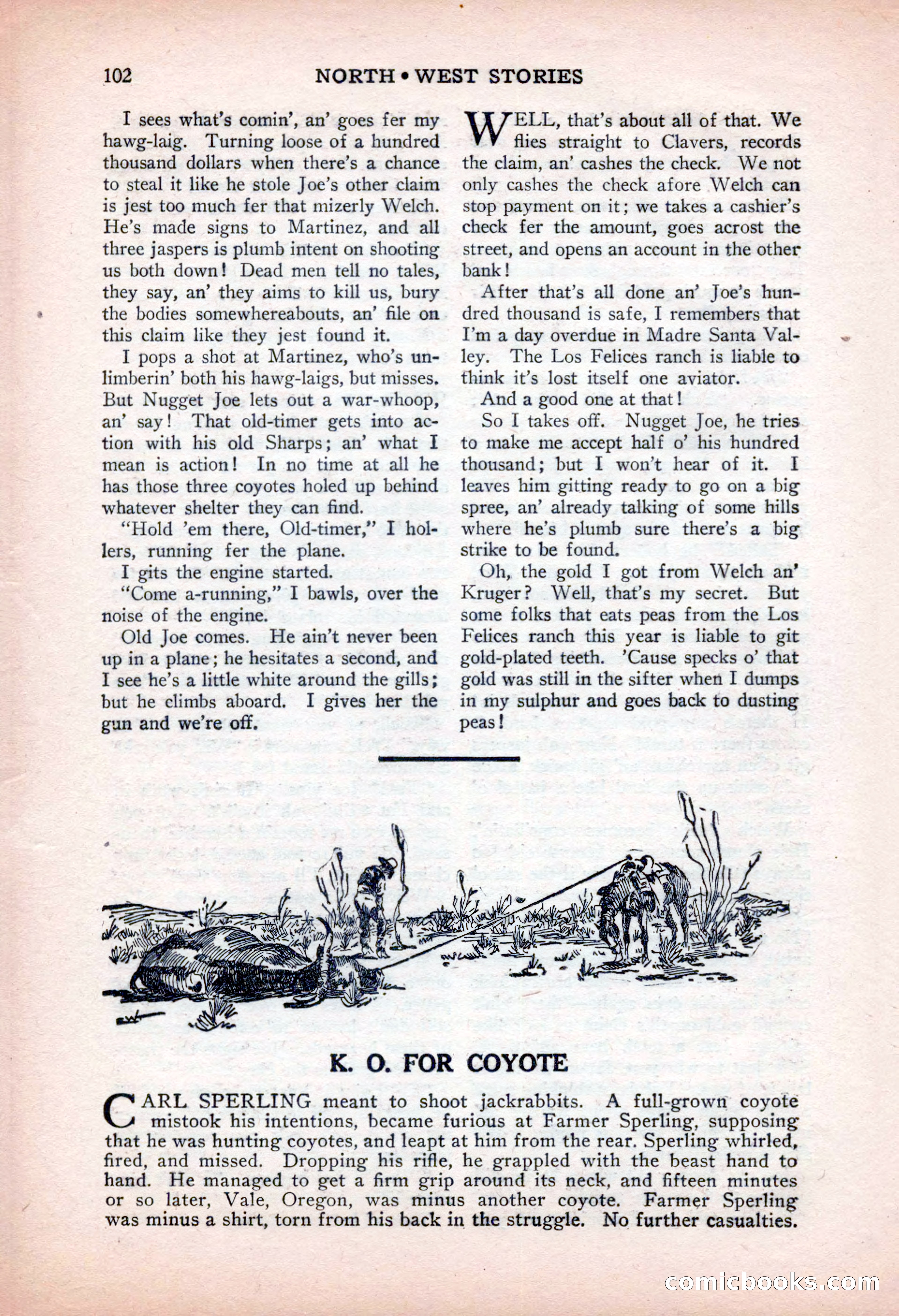 North-West Stories, February 1932 — page 104 of 132