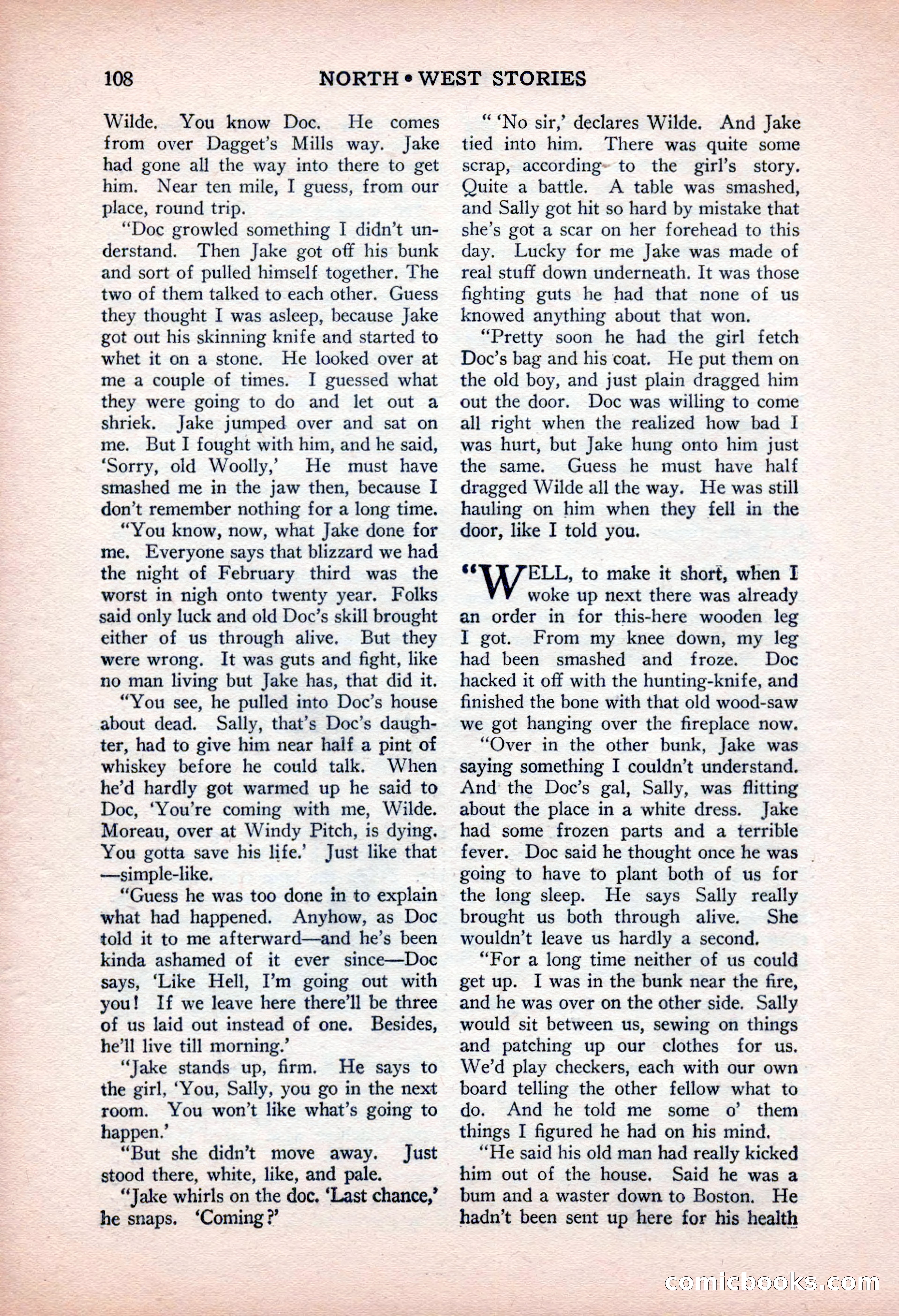 North-West Stories, February 1932 — page 110 of 132