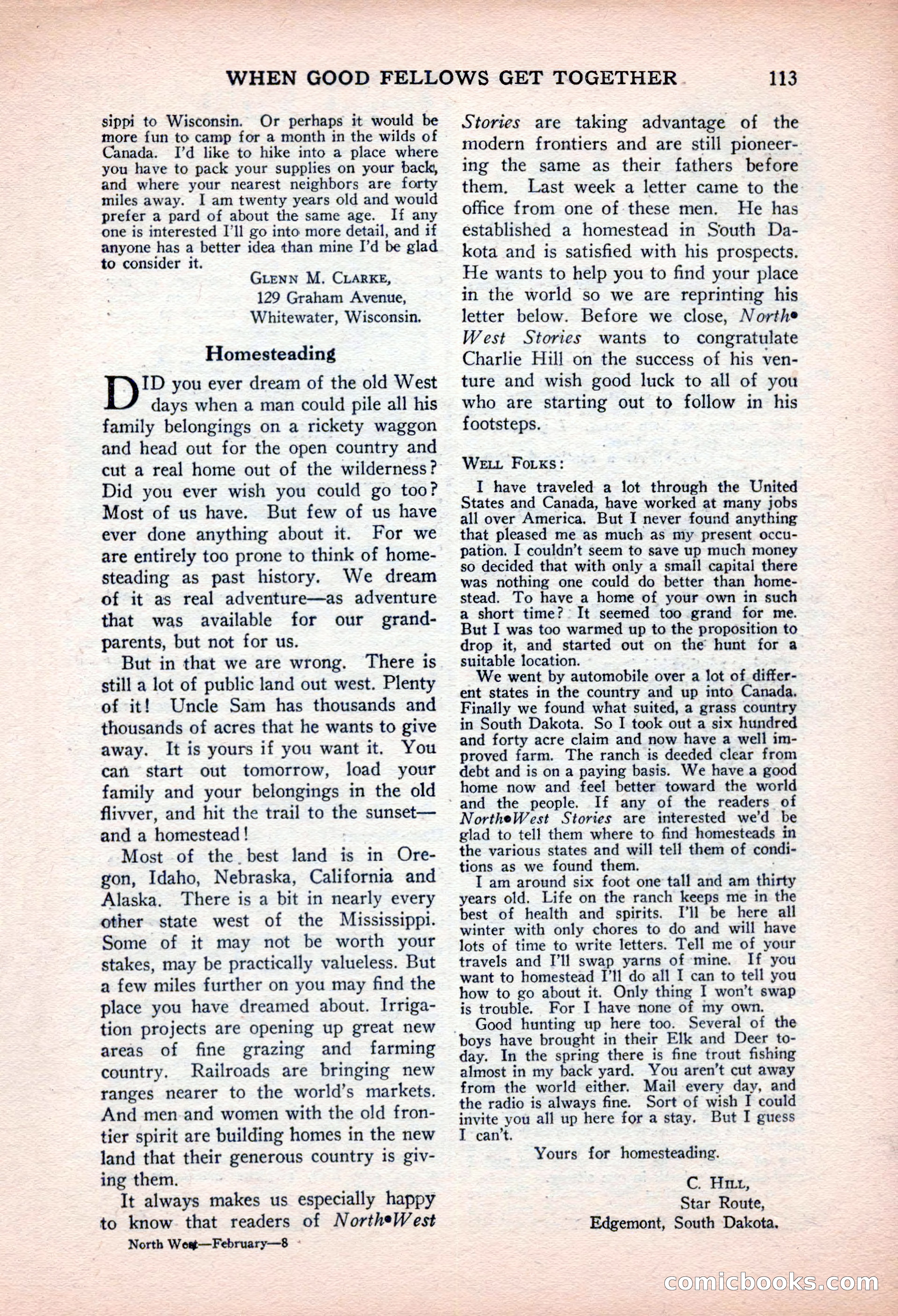 North-West Stories, February 1932 — page 115 of 132