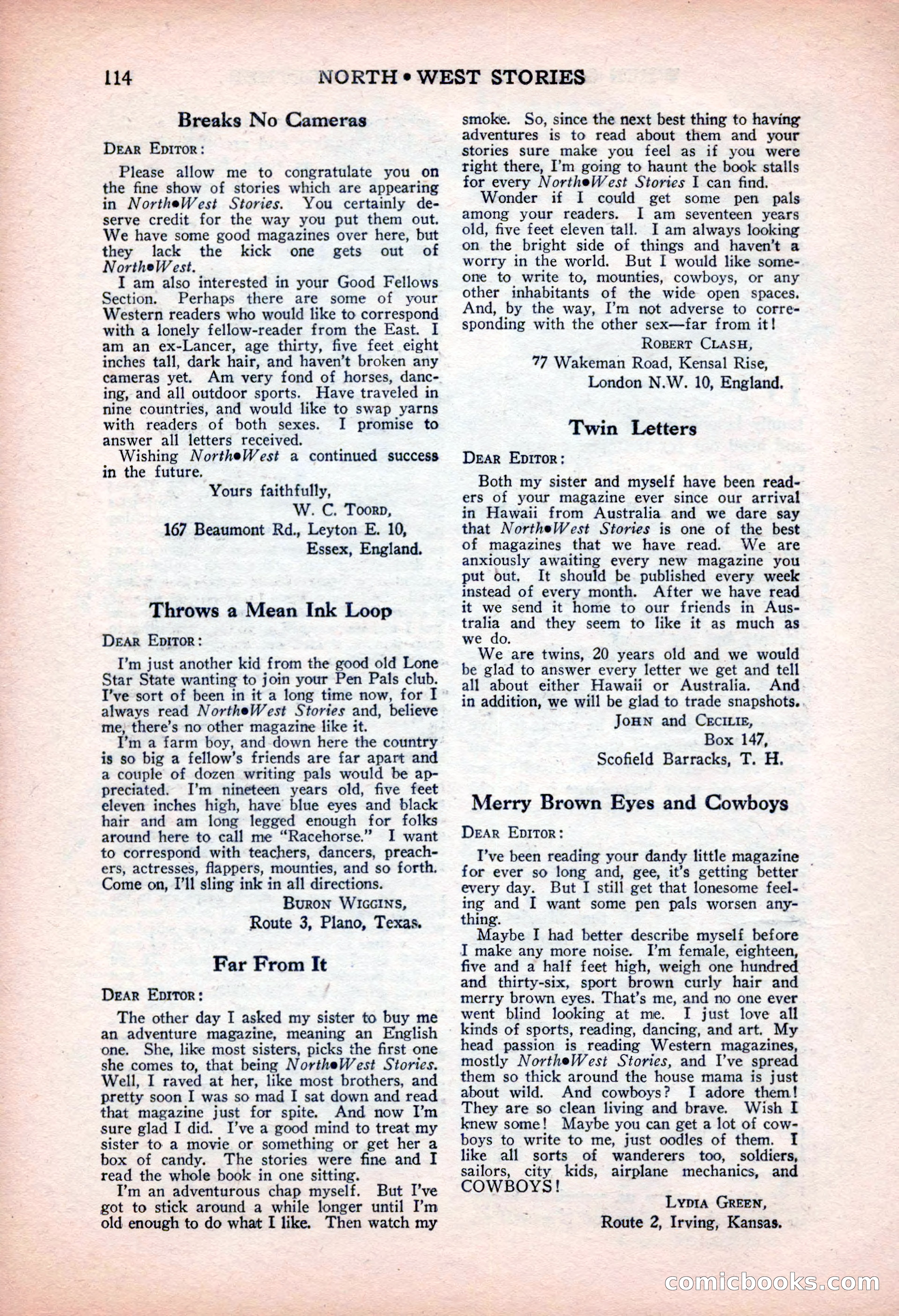 North-West Stories, February 1932 — page 116 of 132