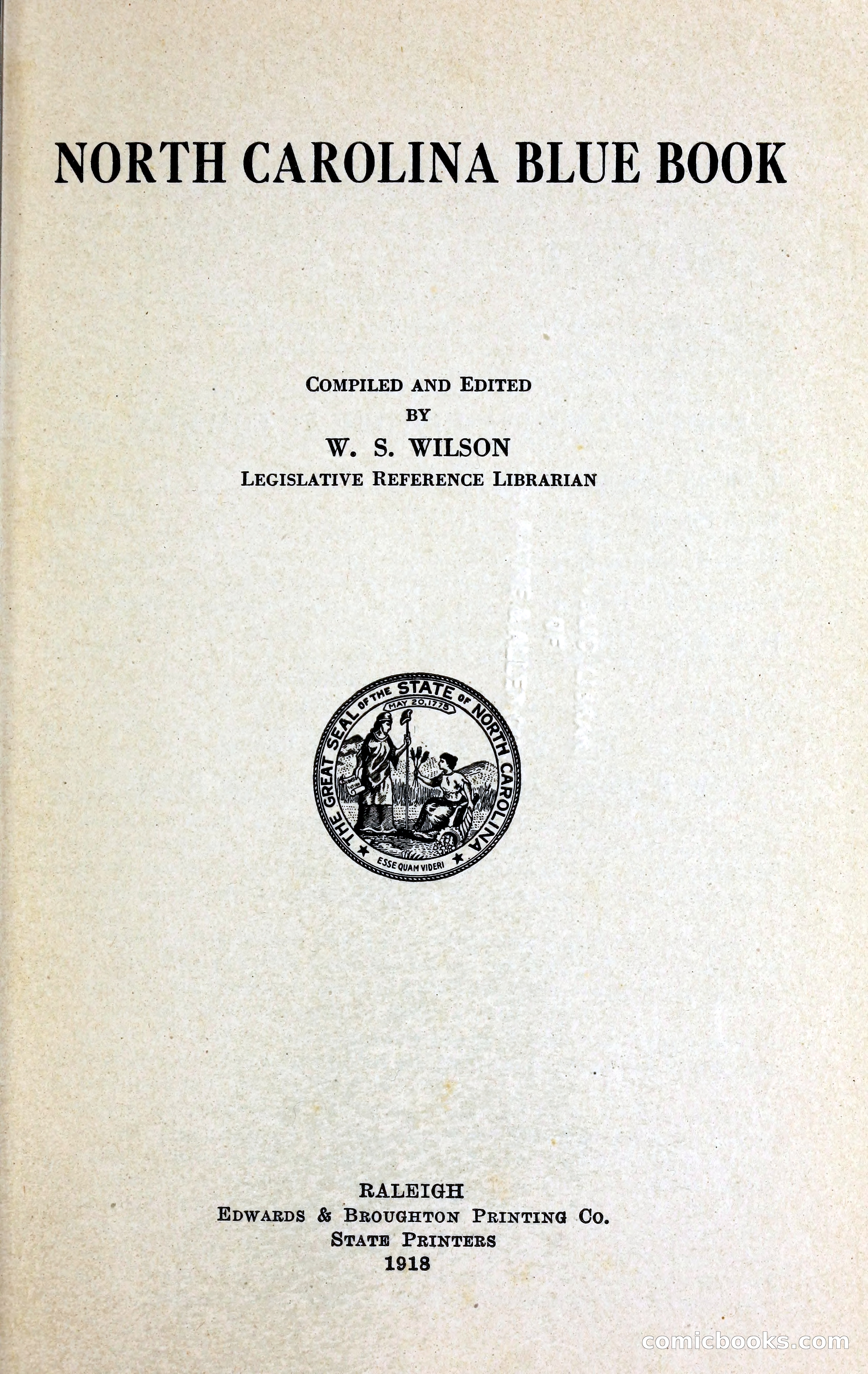 North Carolina Blue Book — page 6 of 329