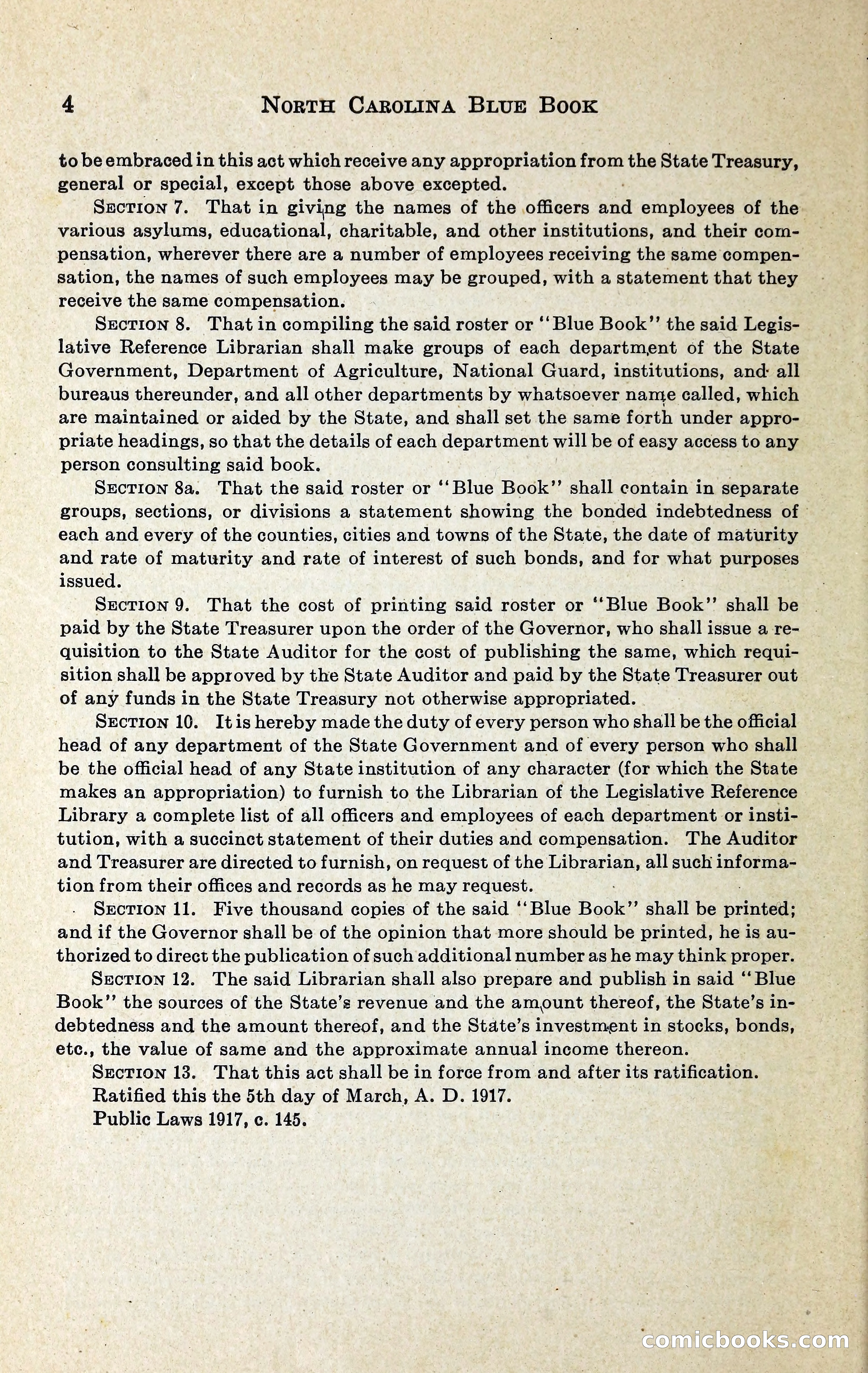 North Carolina Blue Book — page 9 of 329