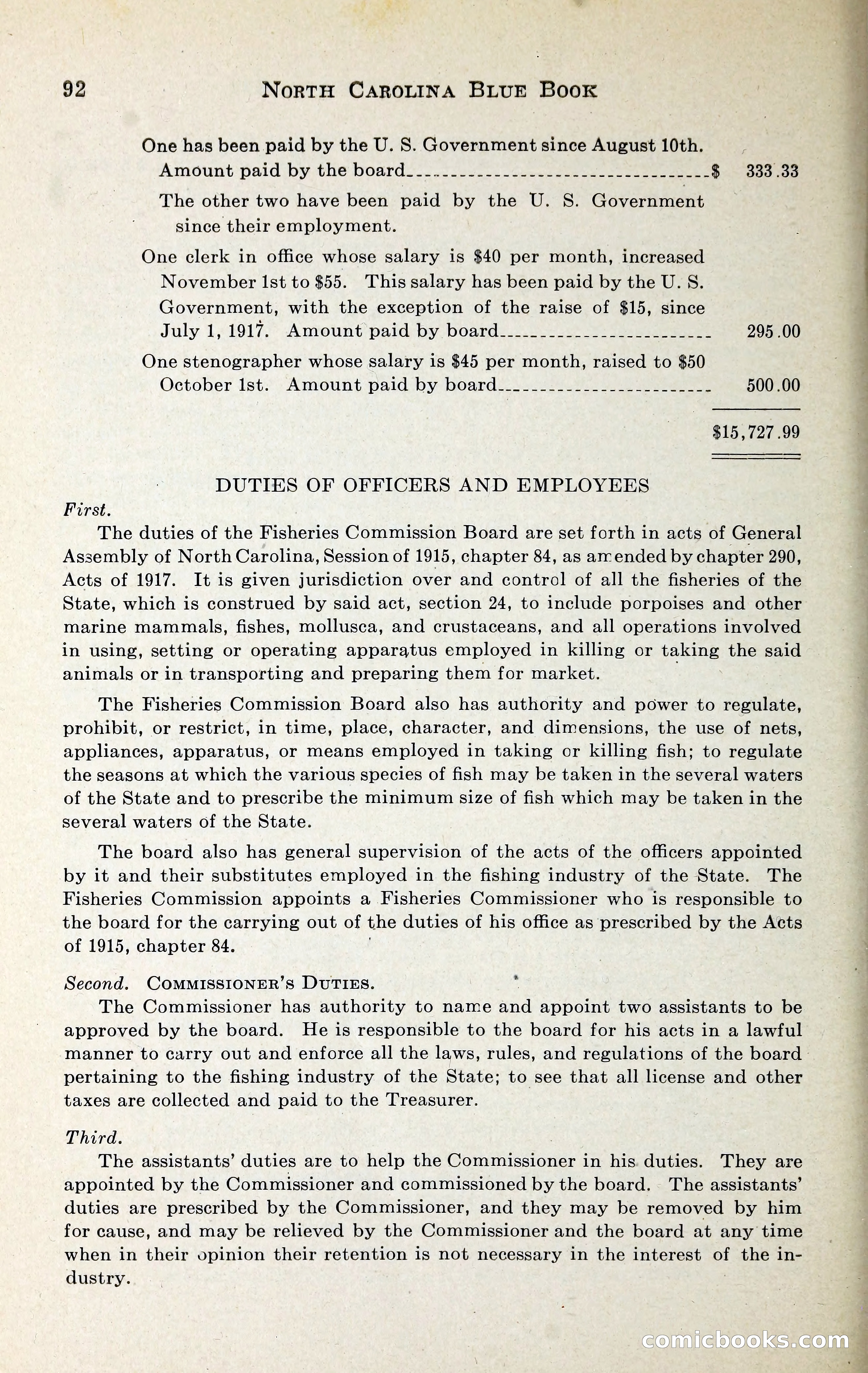 North Carolina Blue Book — page 105 of 329