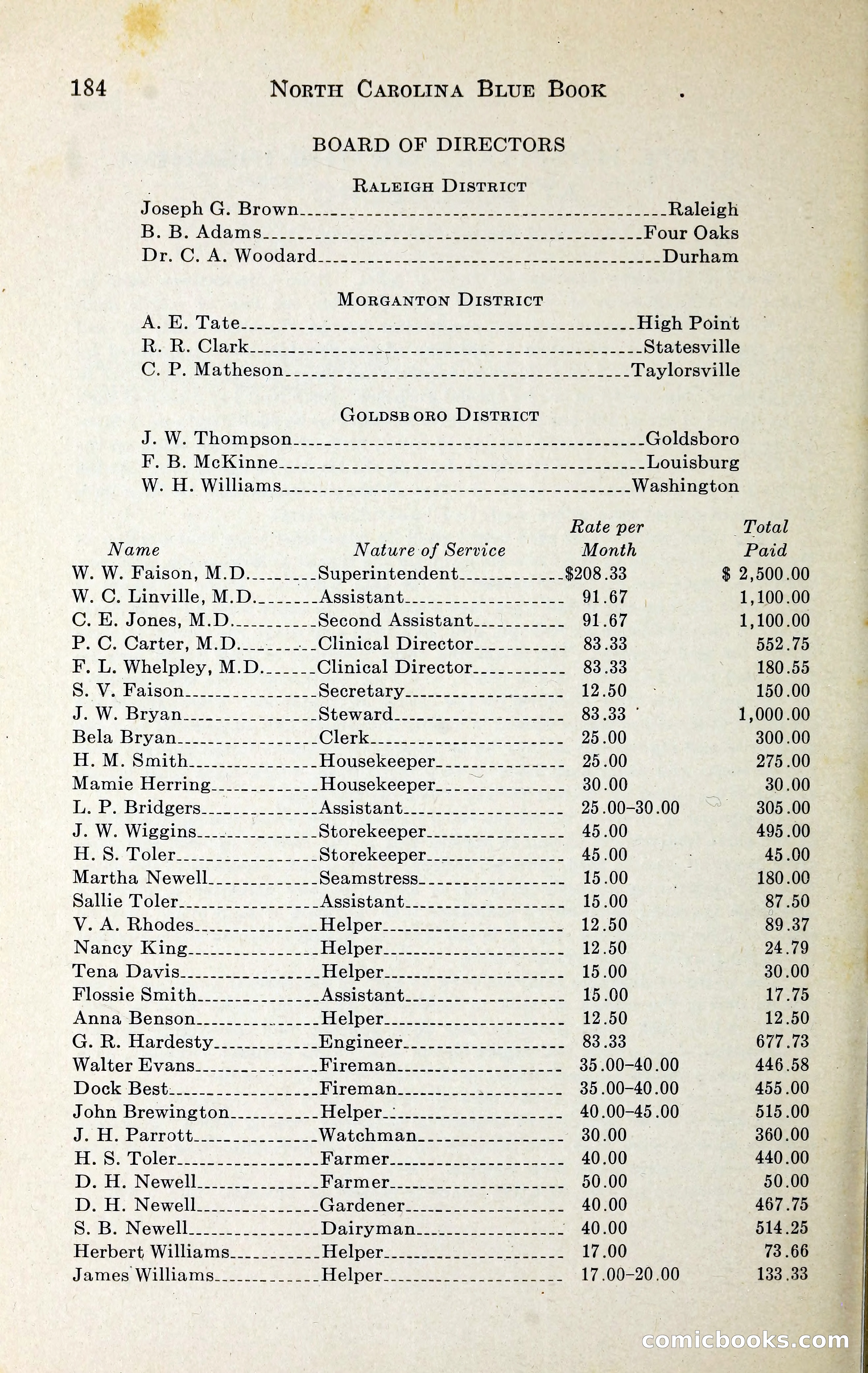North Carolina Blue Book — page 197 of 329