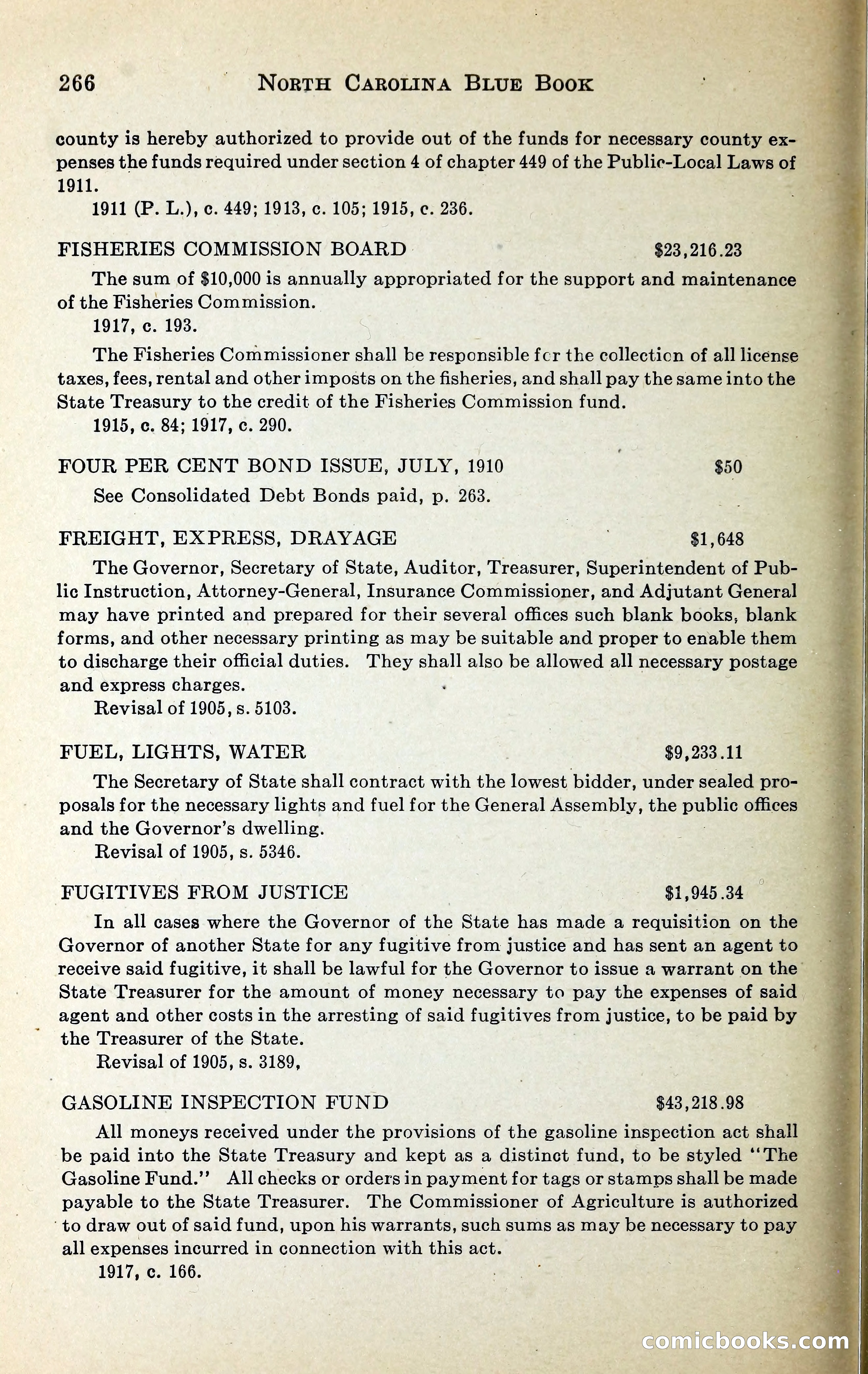 North Carolina Blue Book — page 279 of 329
