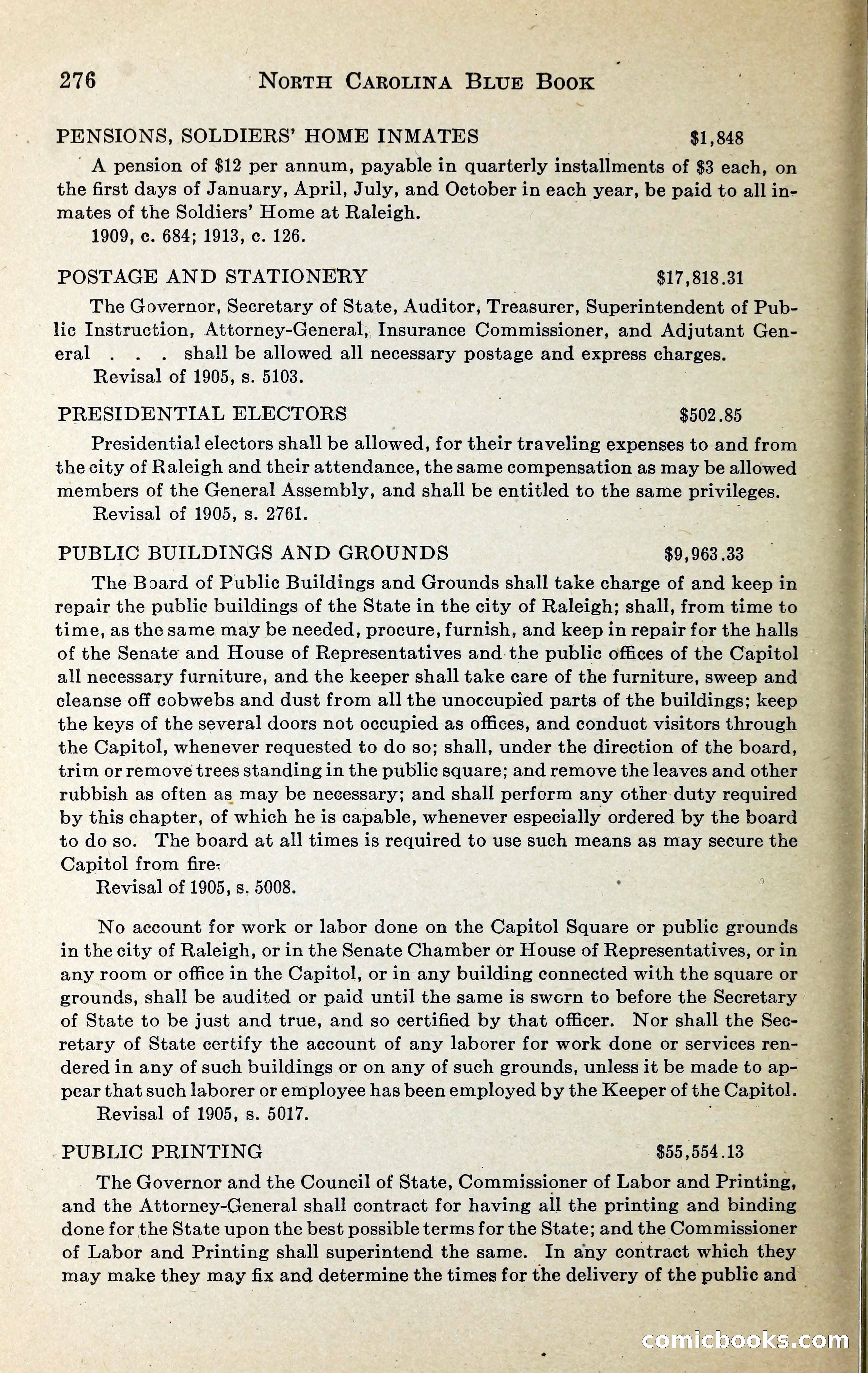 North Carolina Blue Book — page 289 of 329