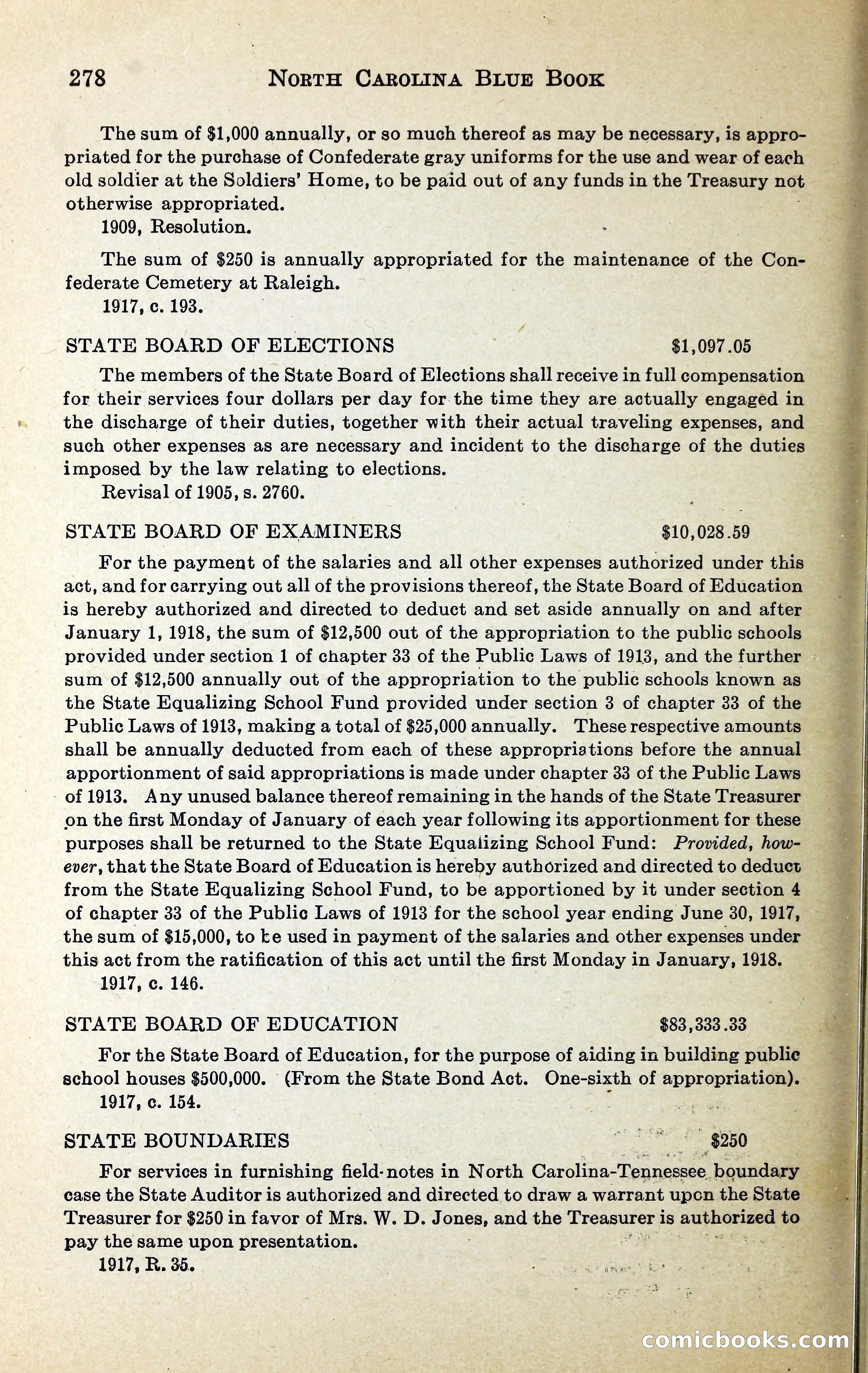 North Carolina Blue Book — page 291 of 329