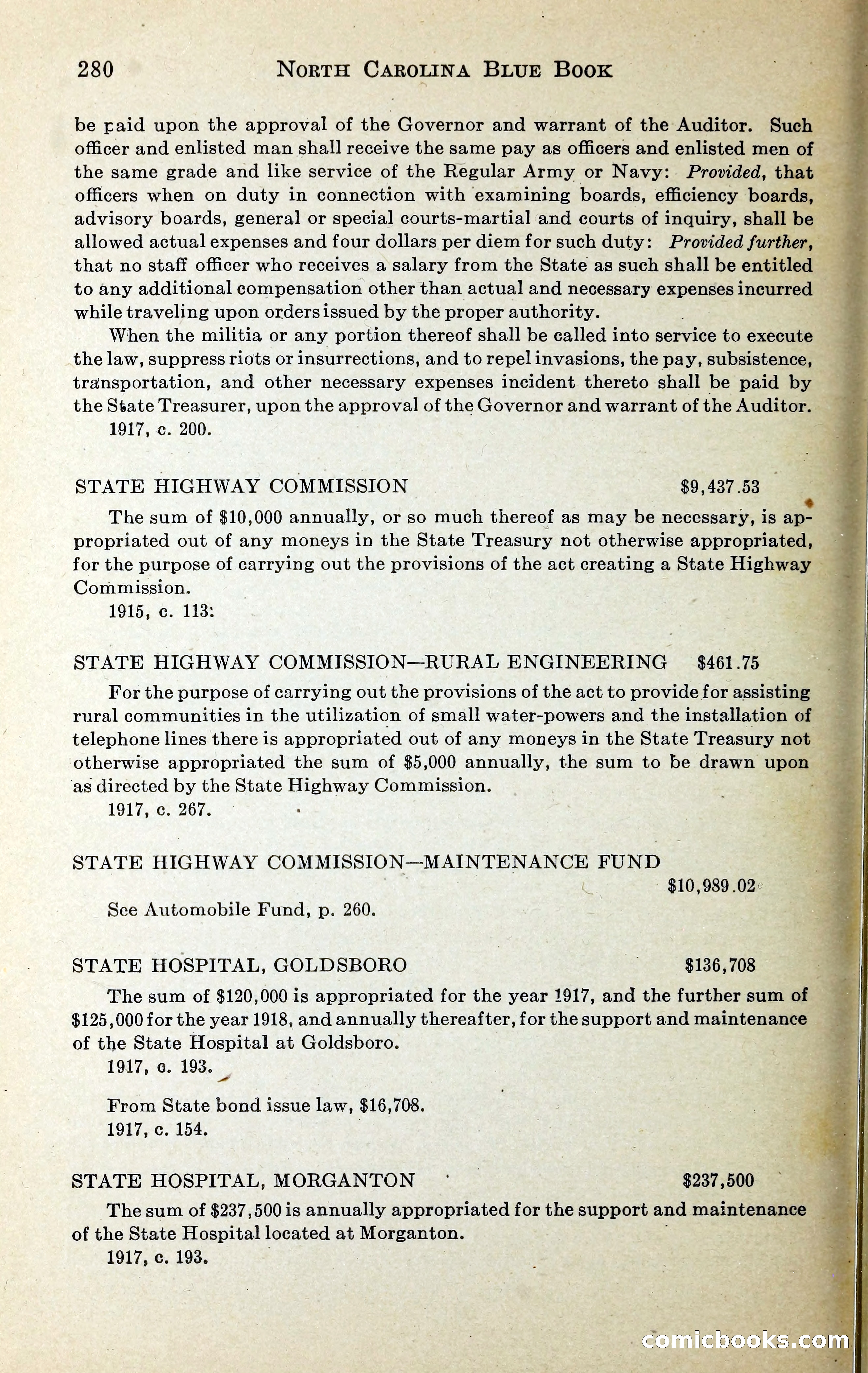 North Carolina Blue Book — page 293 of 329