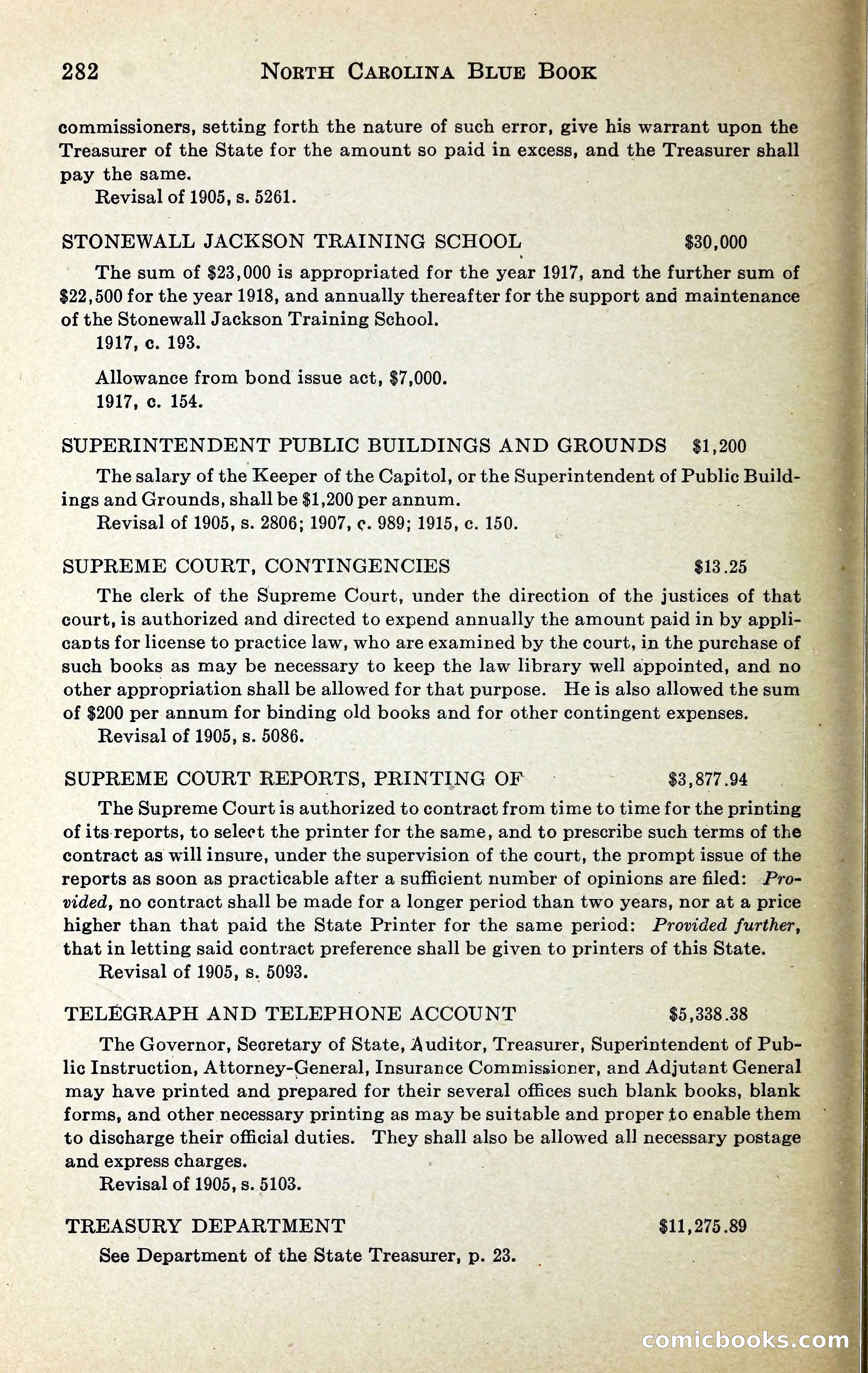 North Carolina Blue Book — page 295 of 329