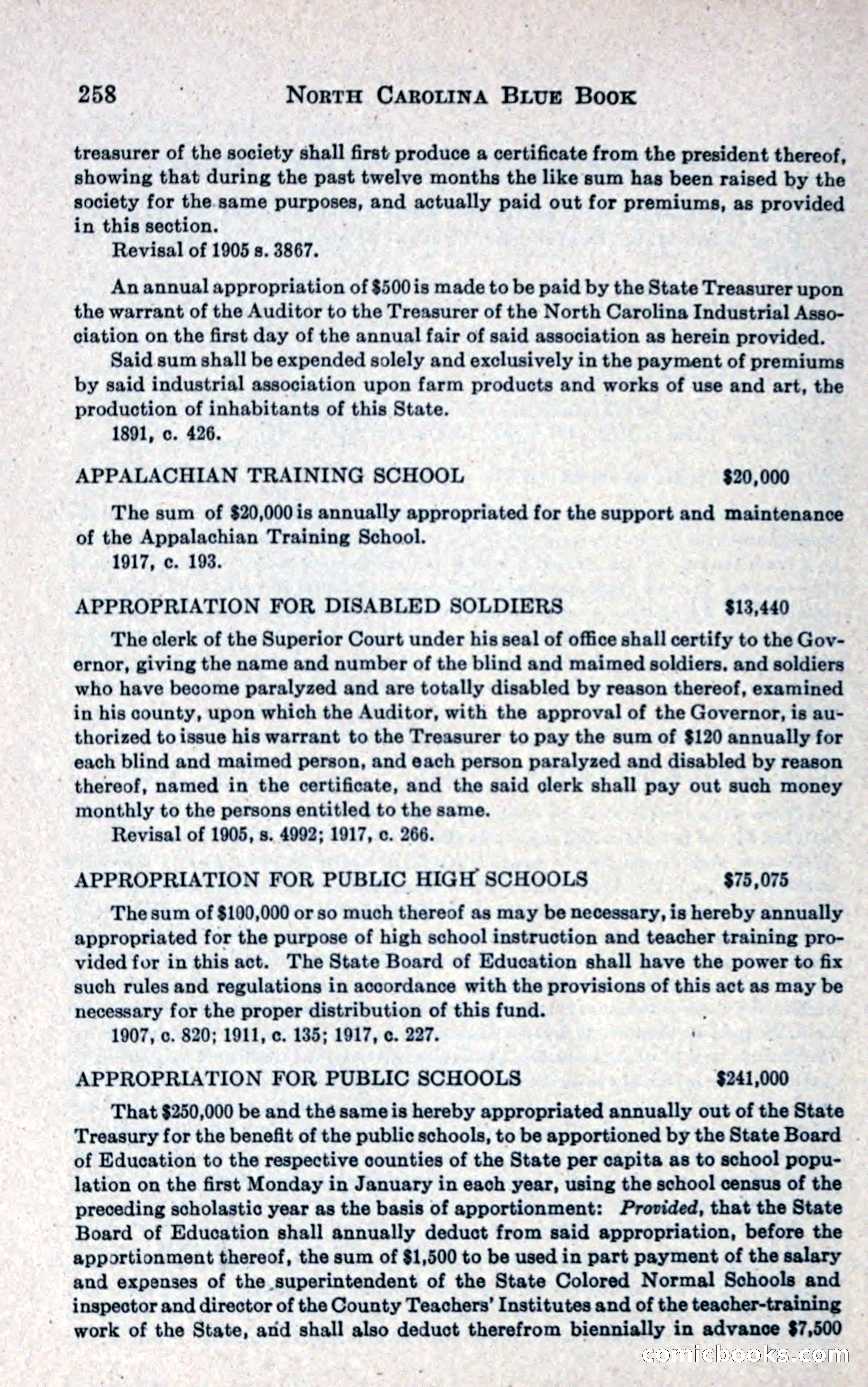 North Carolina Blue Book — page 270 of 327