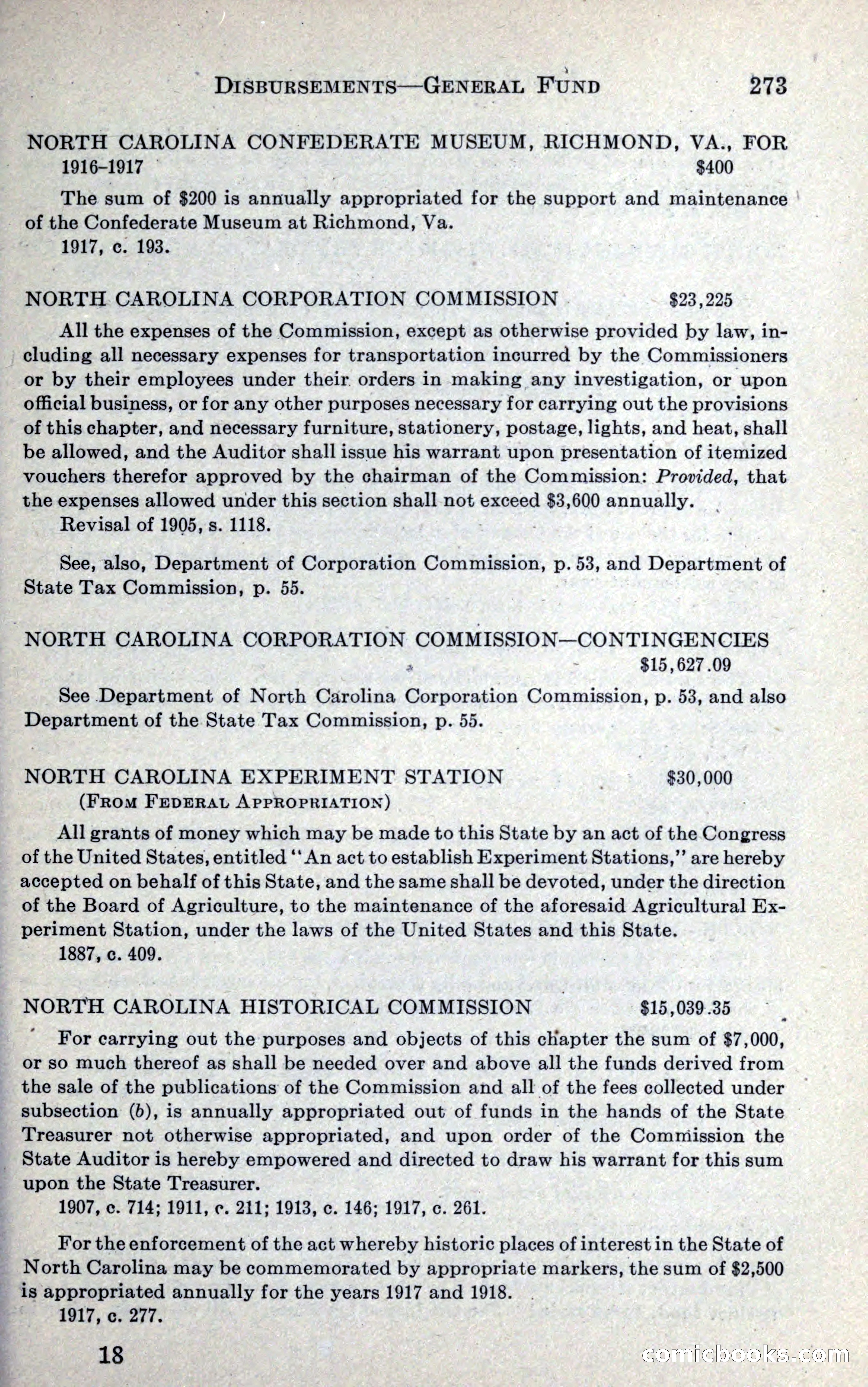 North Carolina Blue Book — page 285 of 327