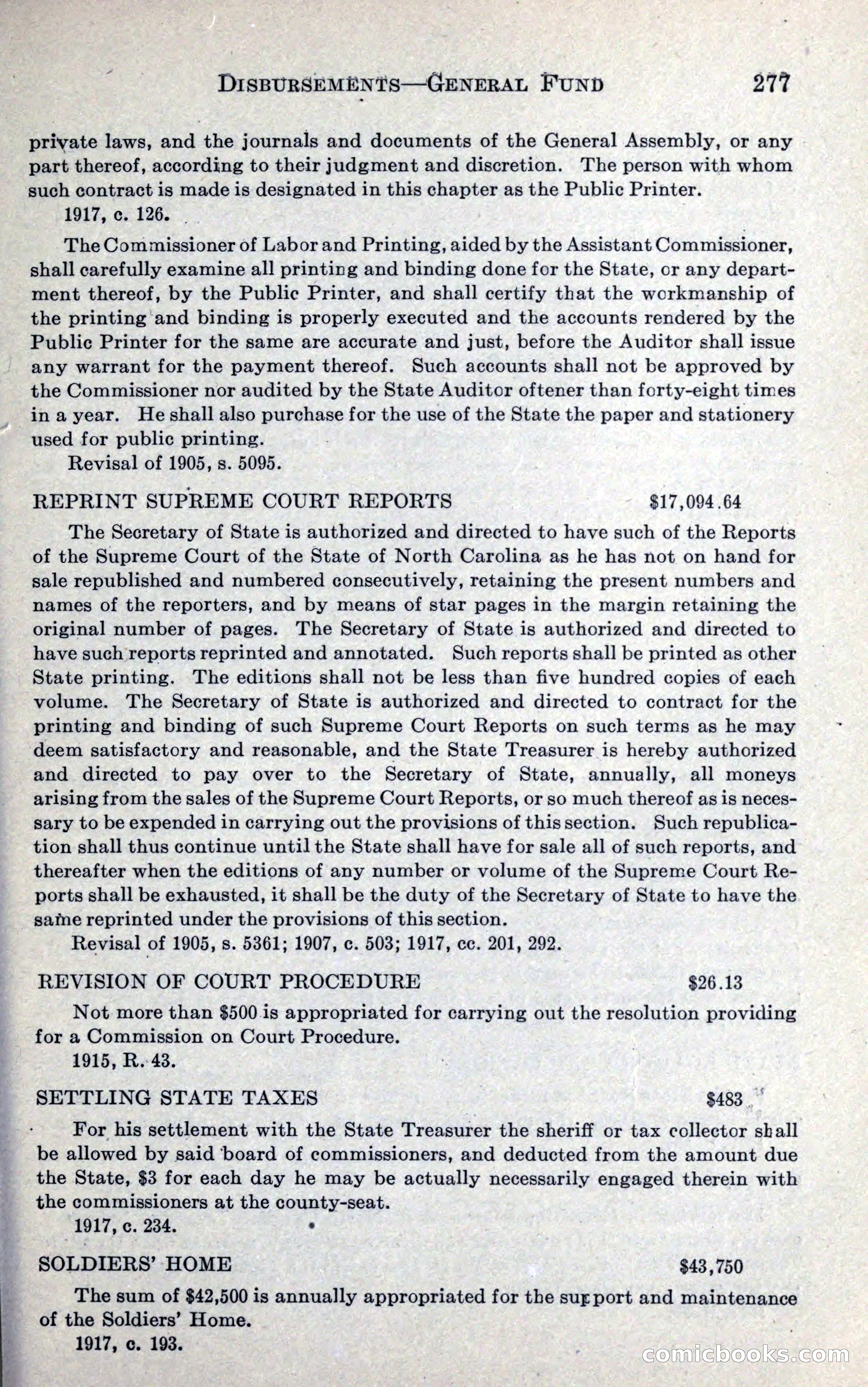 North Carolina Blue Book — page 289 of 327